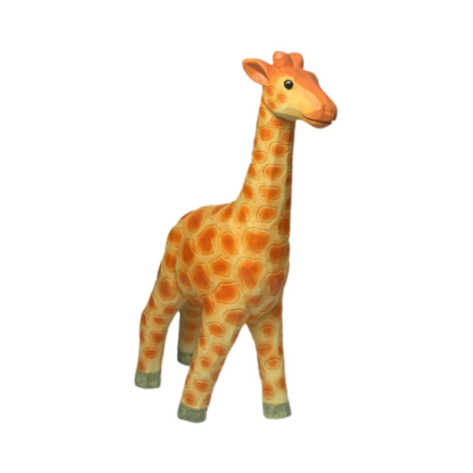 Resin Giraffe Model Statue 12x4x20cm for Study Room Cabinet Decor Decorative