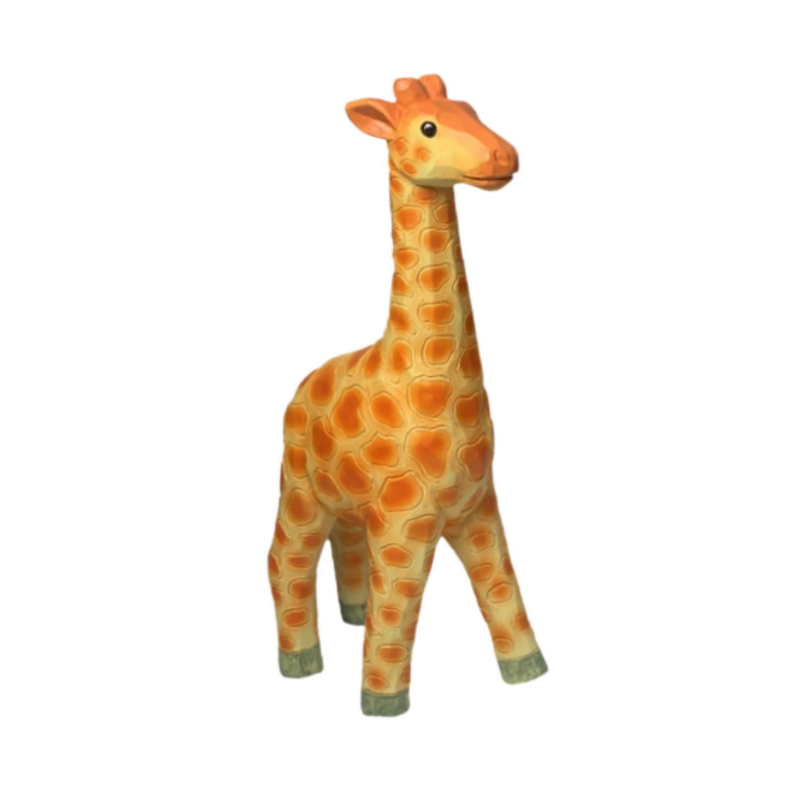 Resin Giraffe Model Statue 12x4x20cm for Study Room Cabinet Decor Decorative