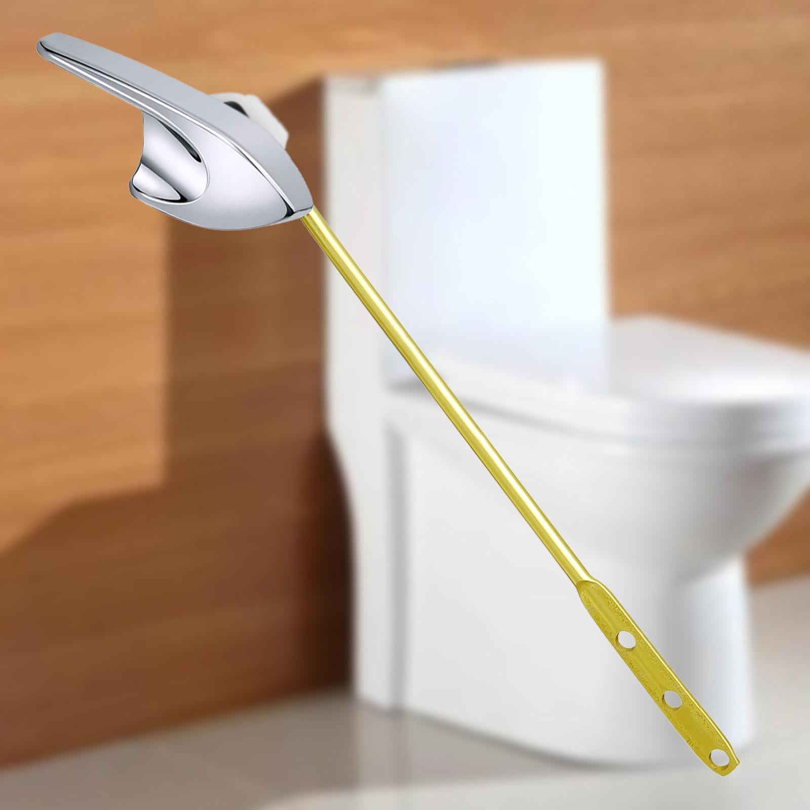 Toilet Tank Flush Handle Easy Installation Rust Resistant Toilet Repair Tool Silver