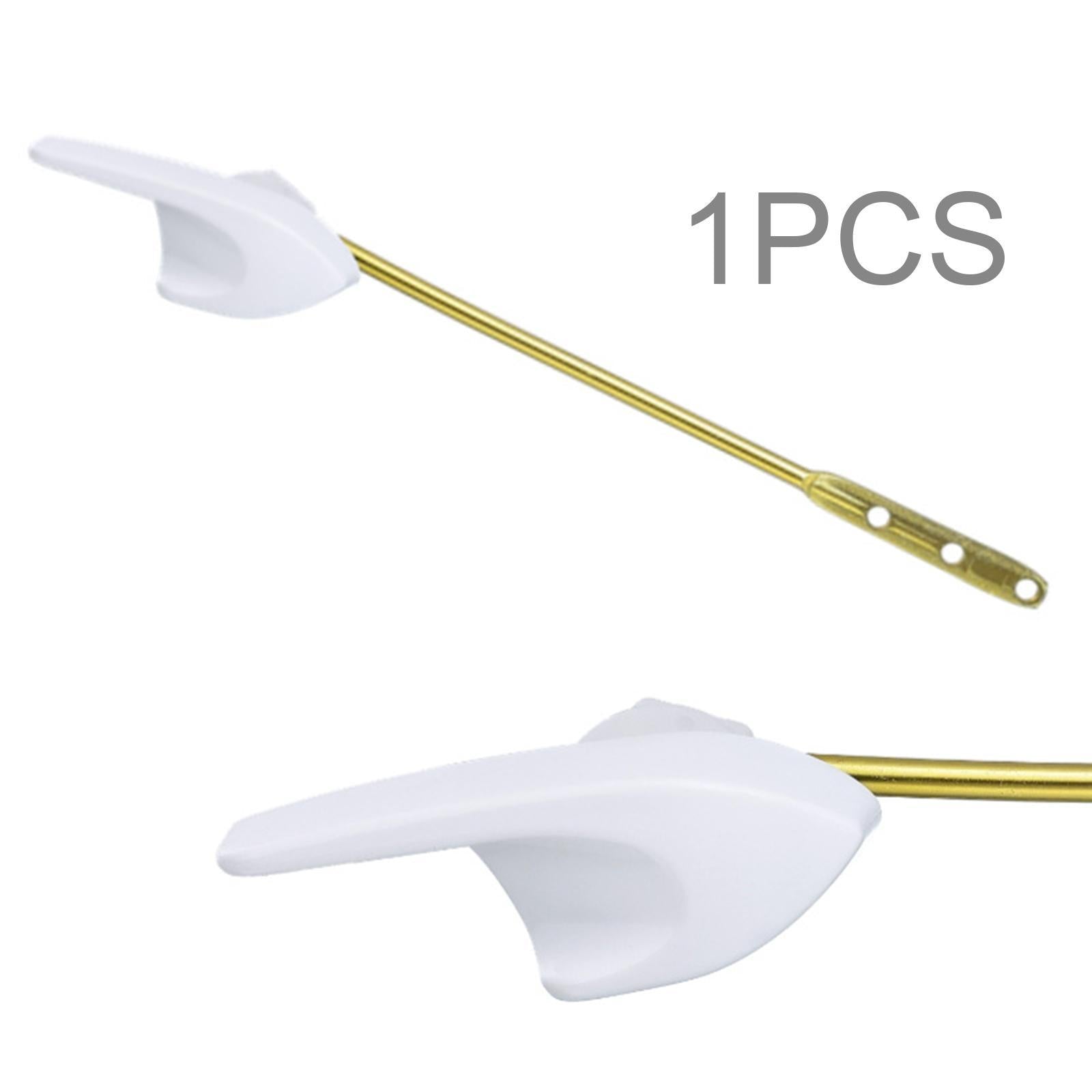Toilet Tank Flush Handle Easy Installation Rust Resistant Toilet Repair Tool White
