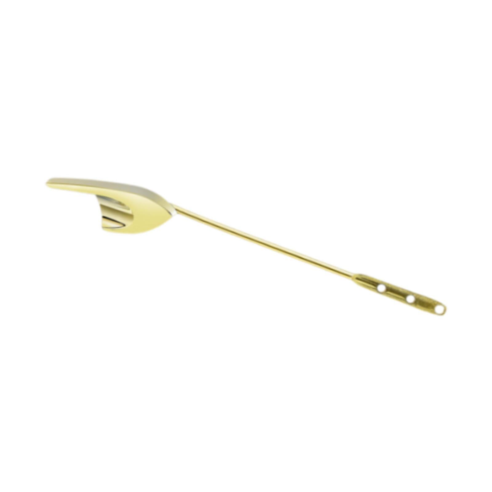 Toilet Tank Flush Handle Easy Installation Rust Resistant Toilet Repair Tool Gold
