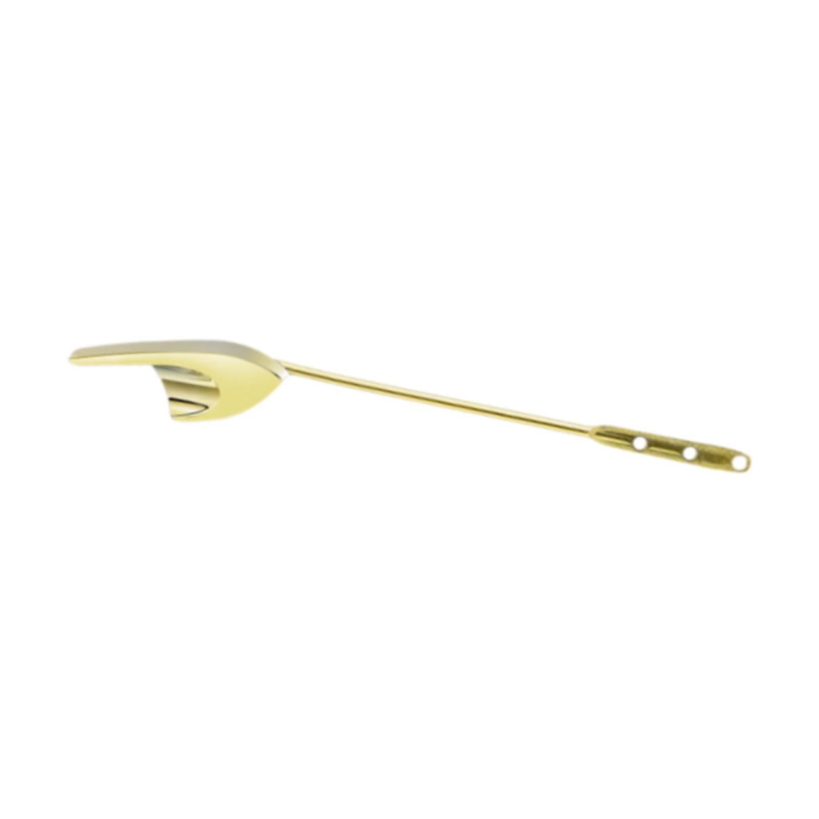 Toilet Tank Flush Handle Easy Installation Rust Resistant Toilet Repair Tool Gold