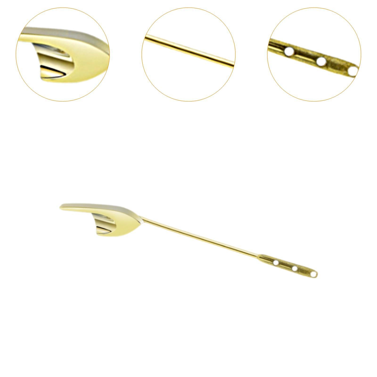Toilet Tank Flush Handle Easy Installation Rust Resistant Toilet Repair Tool Gold