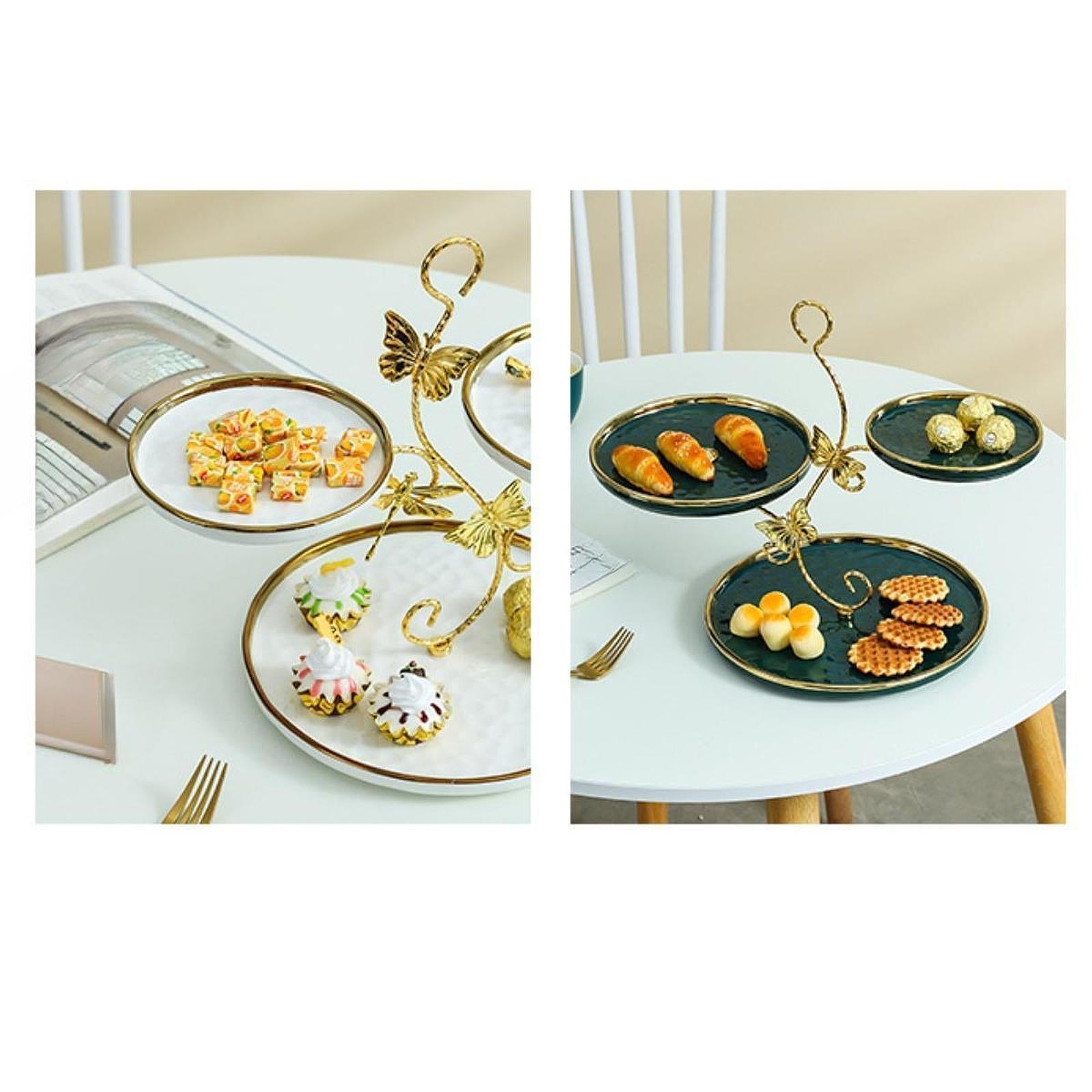 3 Tier Cupcakes Display Stand Tabletop Decor for Kitchen Wedding Dining Room White