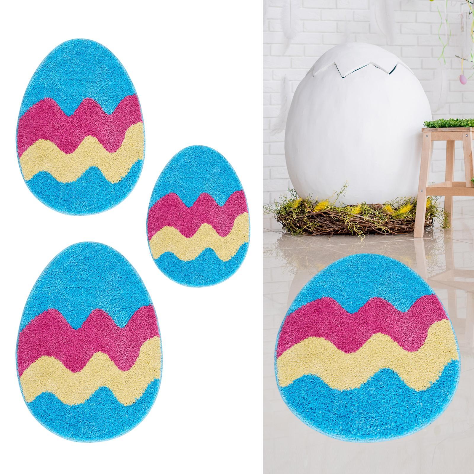 Easter Rug Water Absorbent Washable Floor Mat for Indoor Dining Room Bedroom S