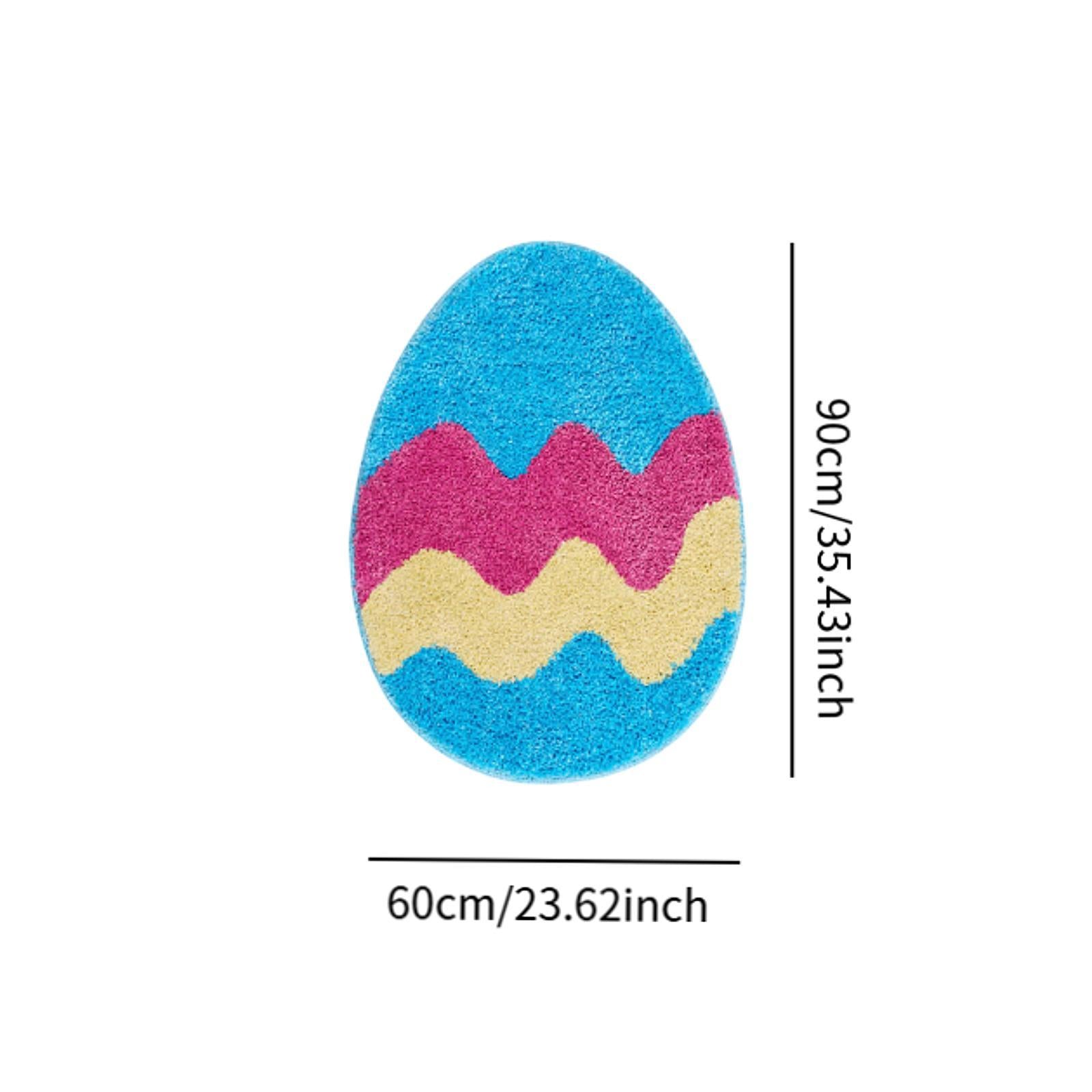 Easter Rug Water Absorbent Washable Floor Mat for Indoor Dining Room Bedroom L