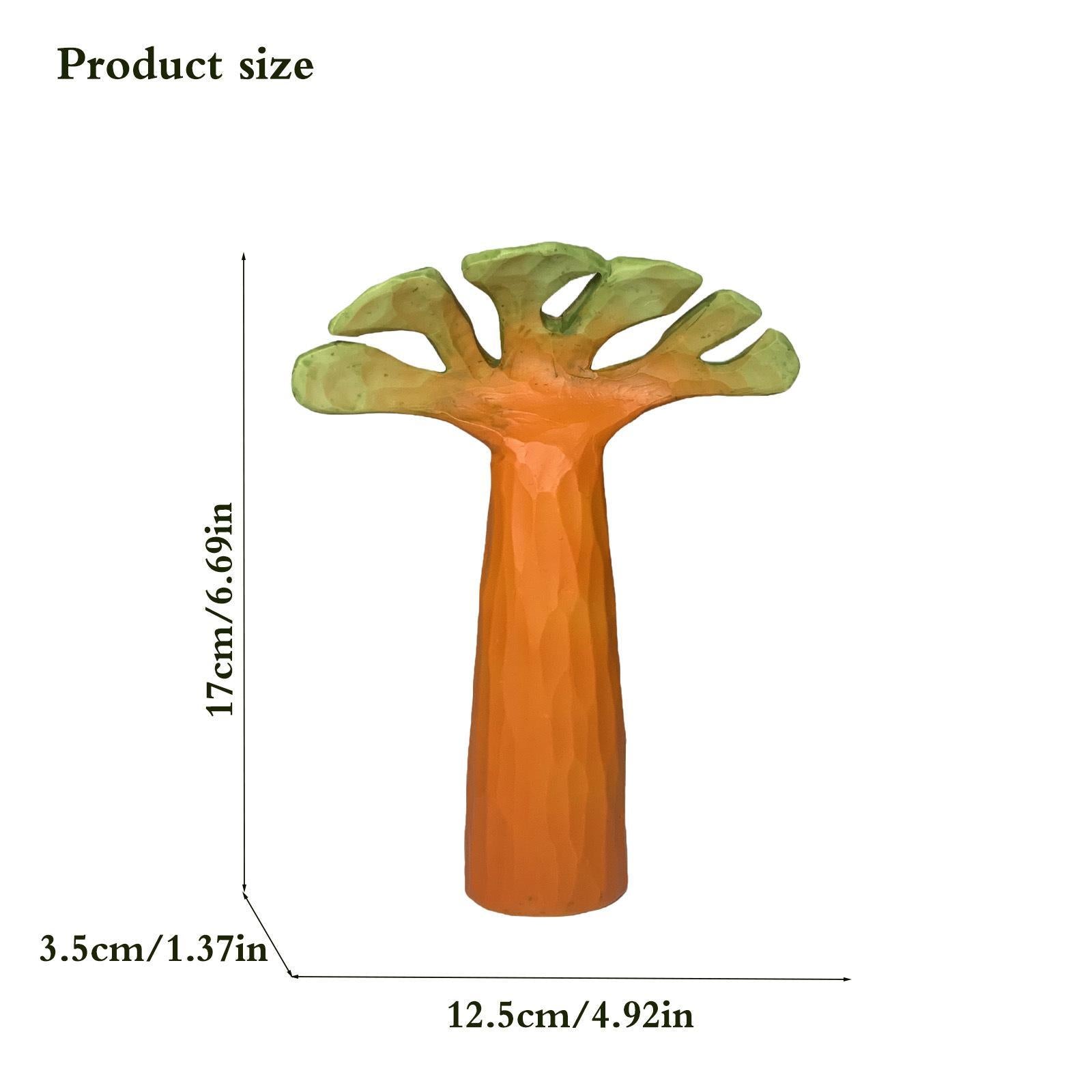Resin Baobab Tree Model Statue Sculpture for Yoga Studios, Hotels Decorative