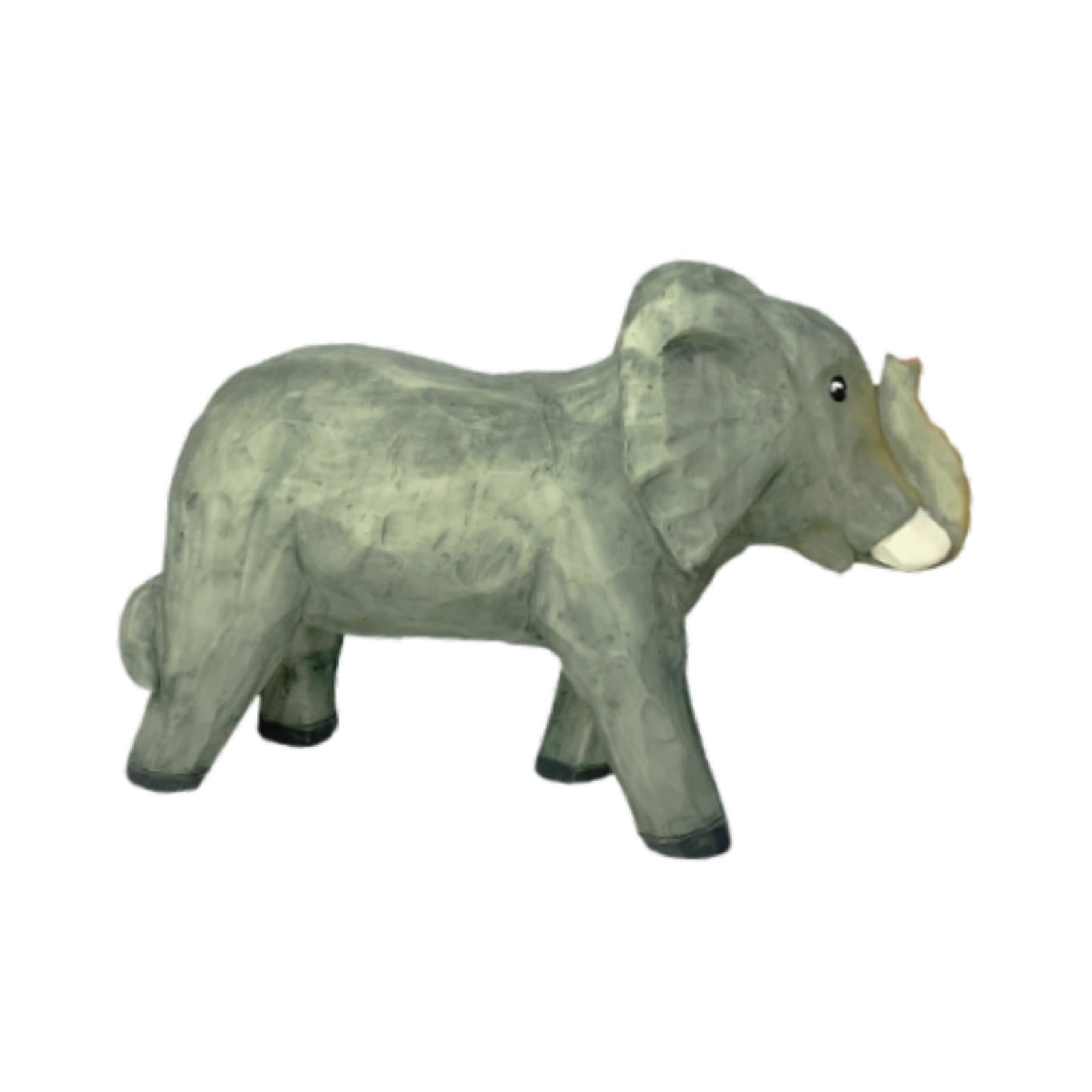 Elephant Model Resin Figurine Tabletop Ornament for Home Office Decor Modern