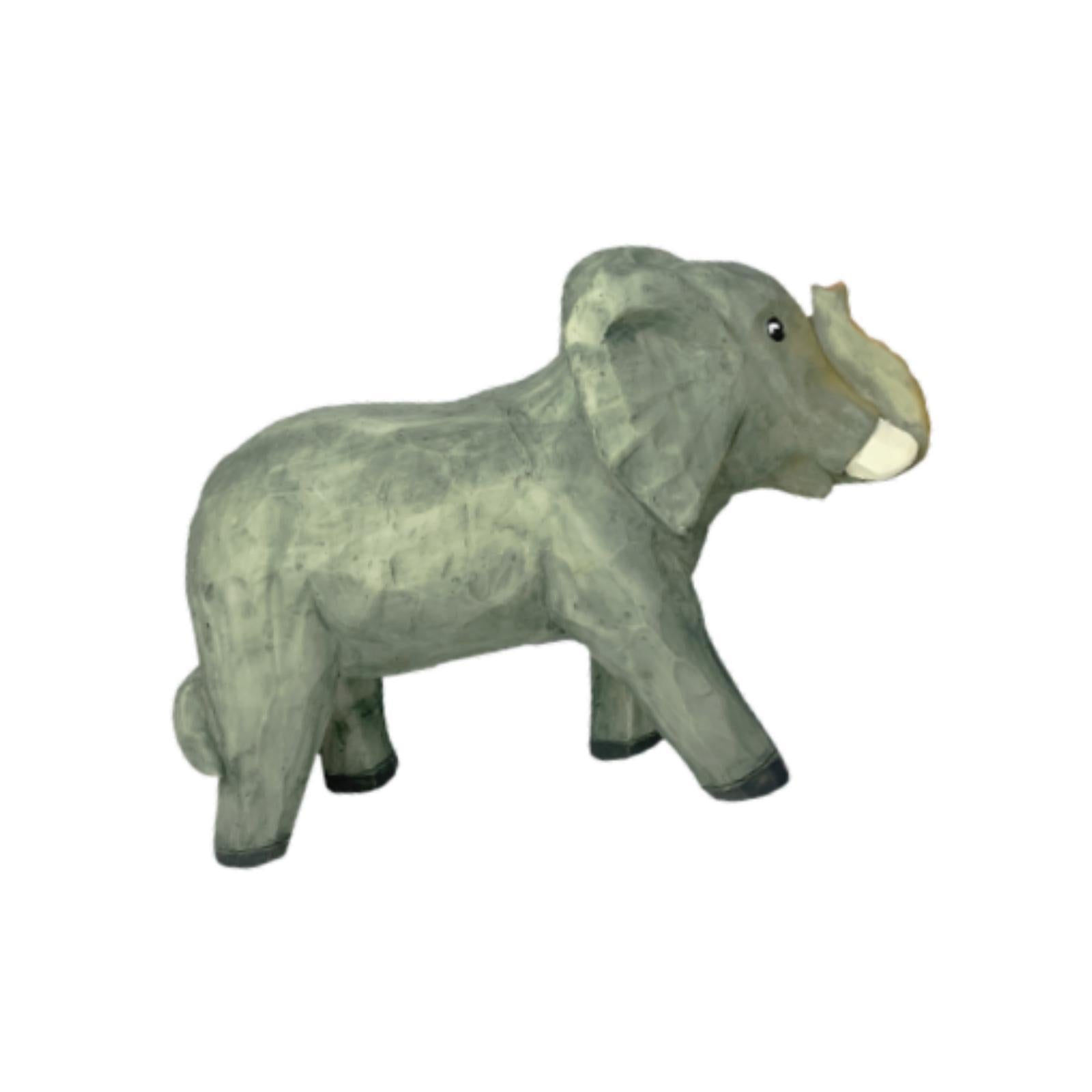 Elephant Model Resin Figurine Tabletop Ornament for Home Office Decor Modern