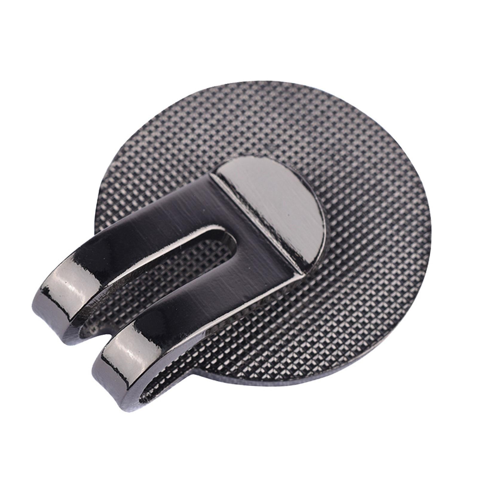 6 Pieces Magnetic Golf Hat Clips Golf Ball Marker Cap Holders for Belts Bags Black