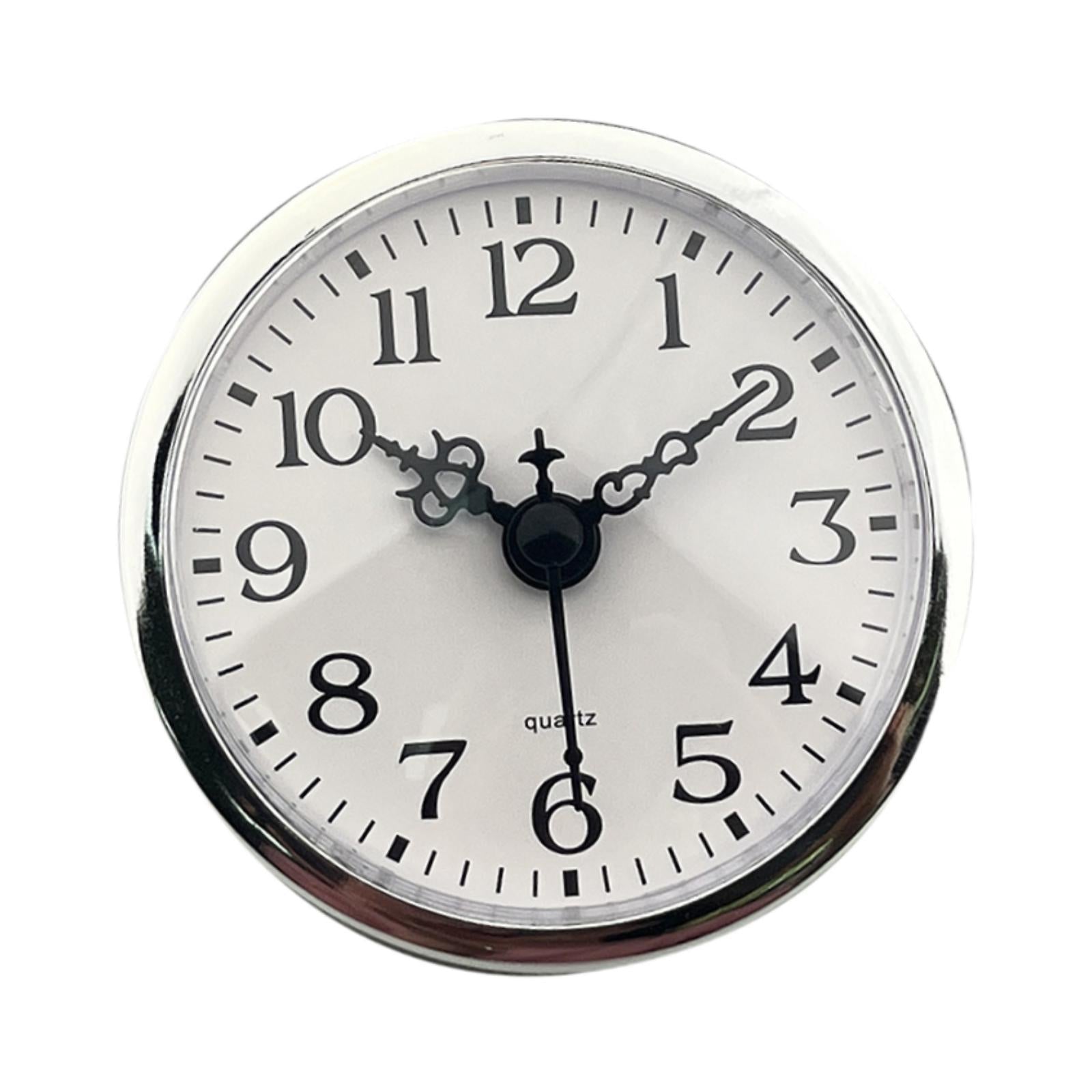 Clock Insert Round Easy Installation Clock Frame Compact Gifts Replace Parts