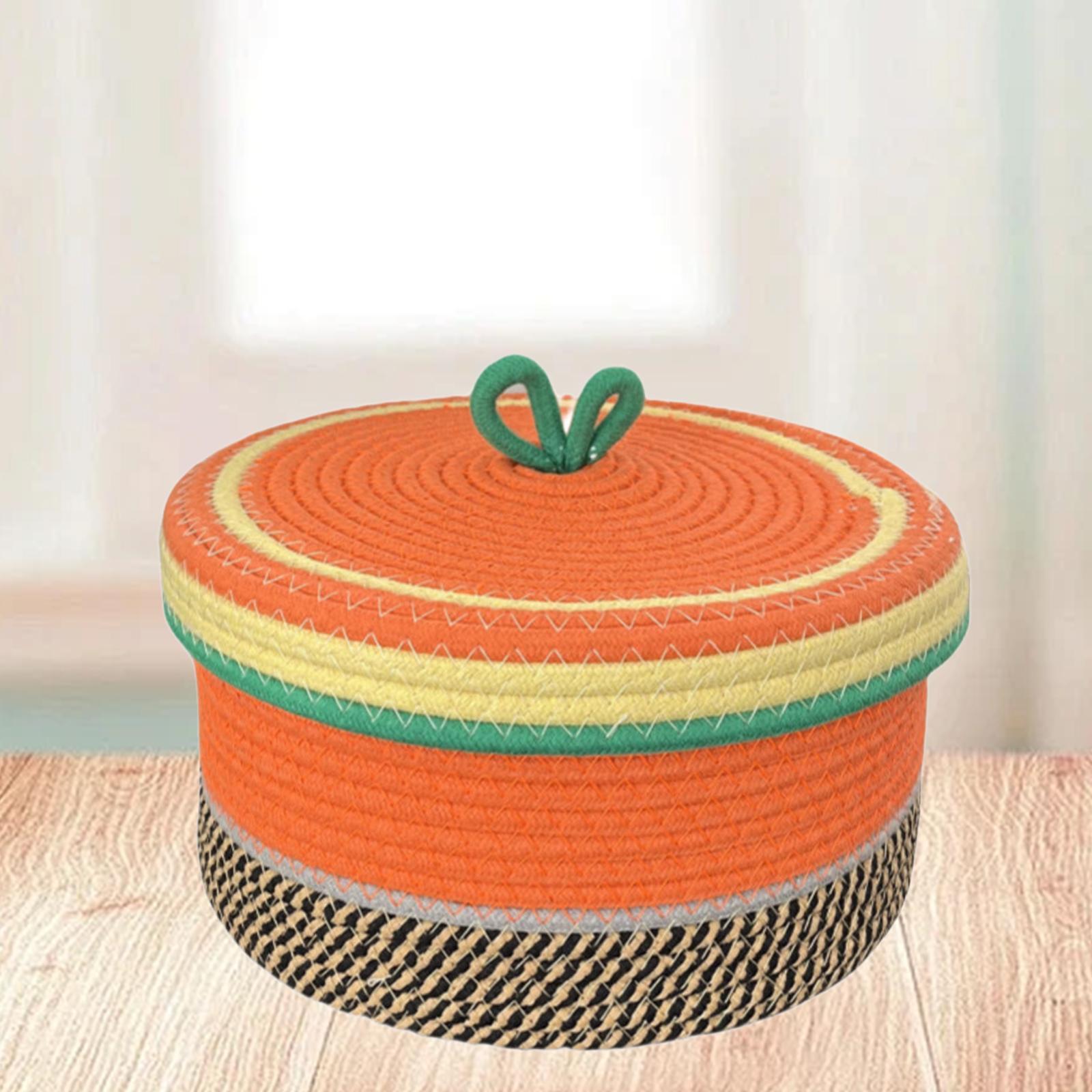 Cotton Rope Storage Basket Storage Basket for Toys Living Room Kitchen