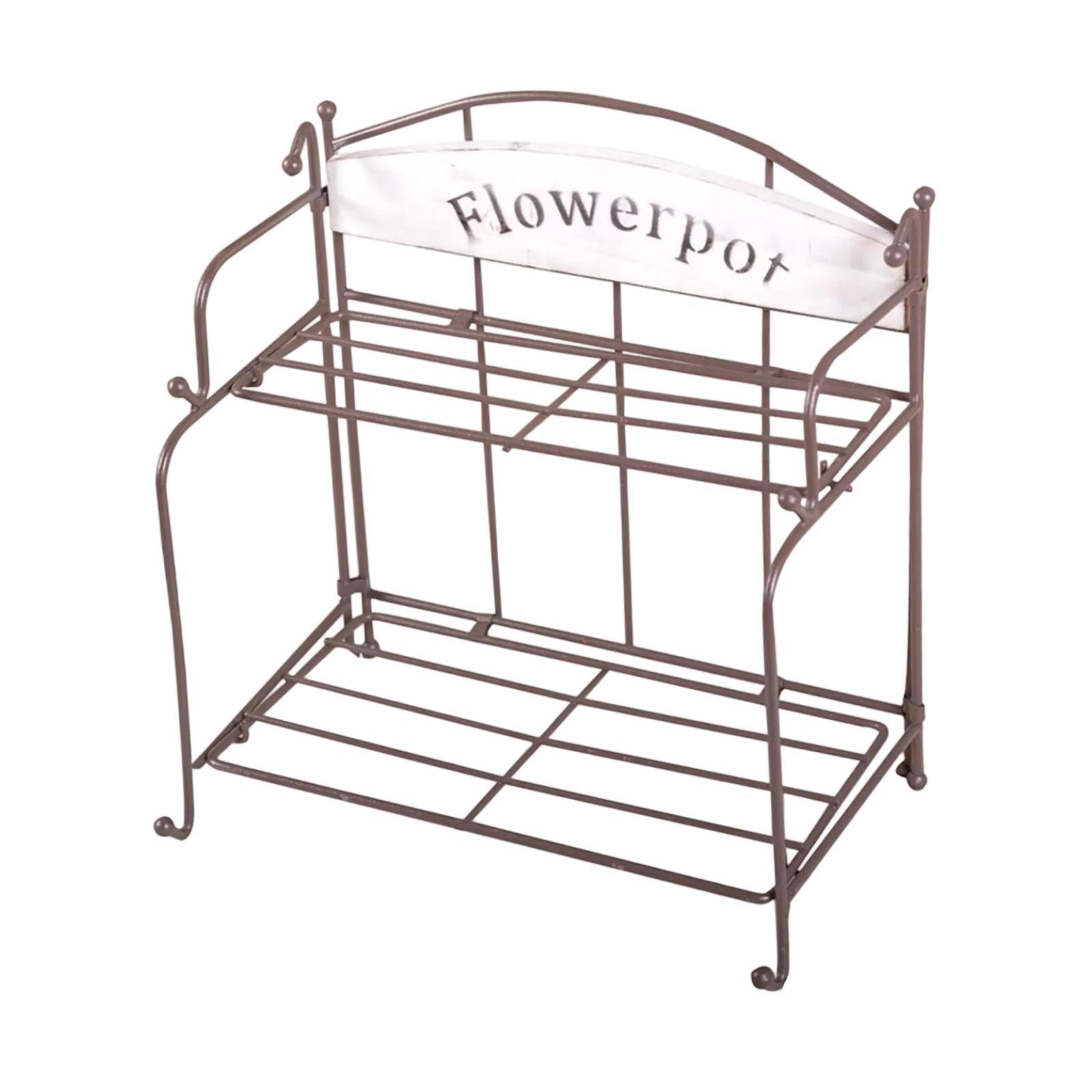 Metal Hanging Wire Basket Iron Wall Mounted Organizer for Garden Office Home 24.5cmx16cmx27cm