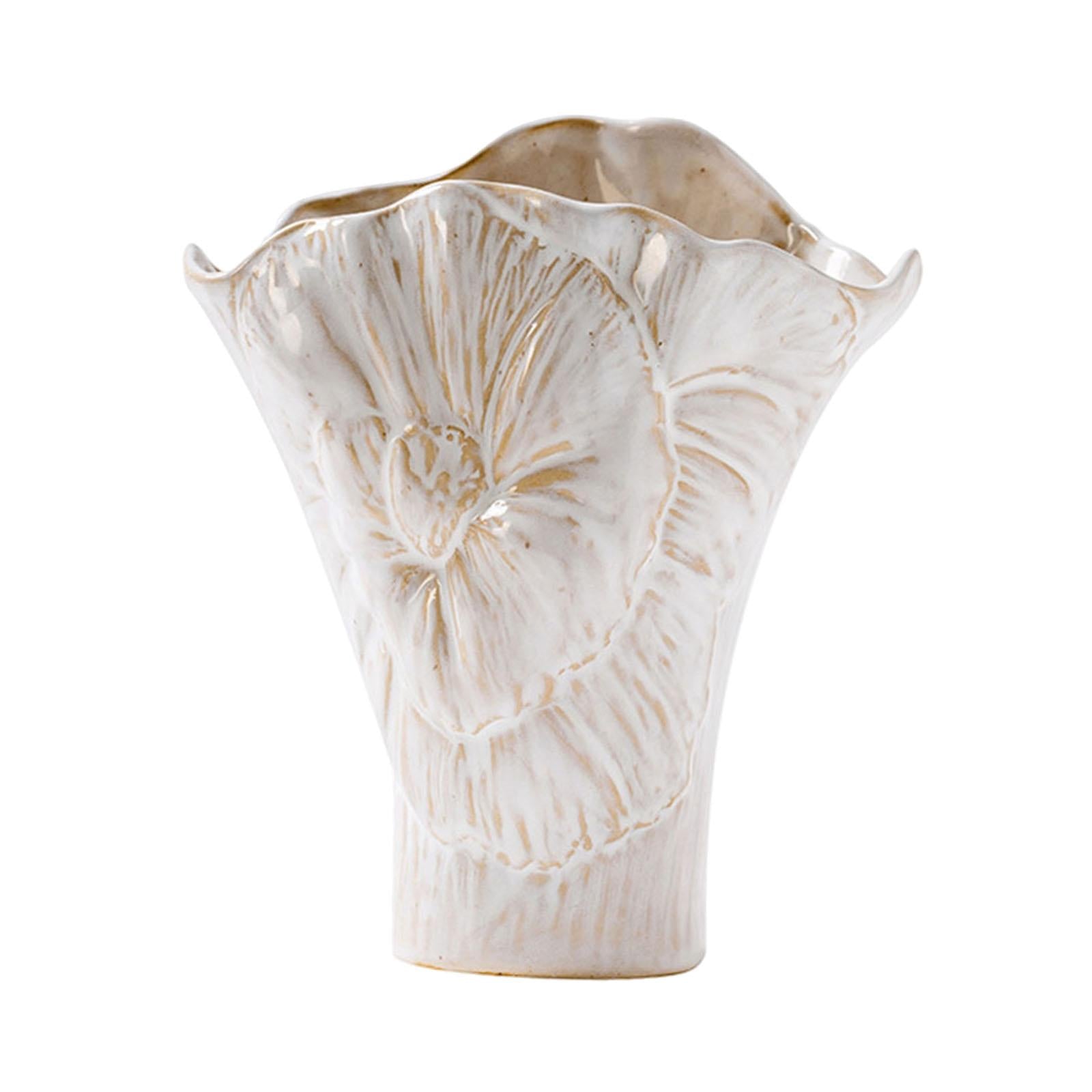Ceramic Flower Vase Versatile Unique Stylish for Bedroom Office Coffee Table