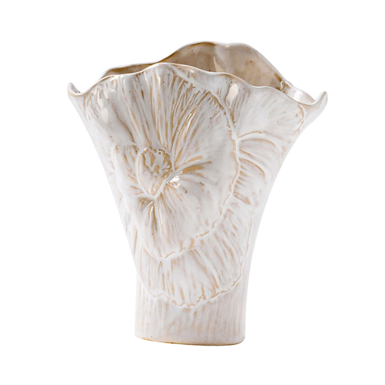 Ceramic Flower Vase Versatile Unique Stylish for Bedroom Office Coffee Table