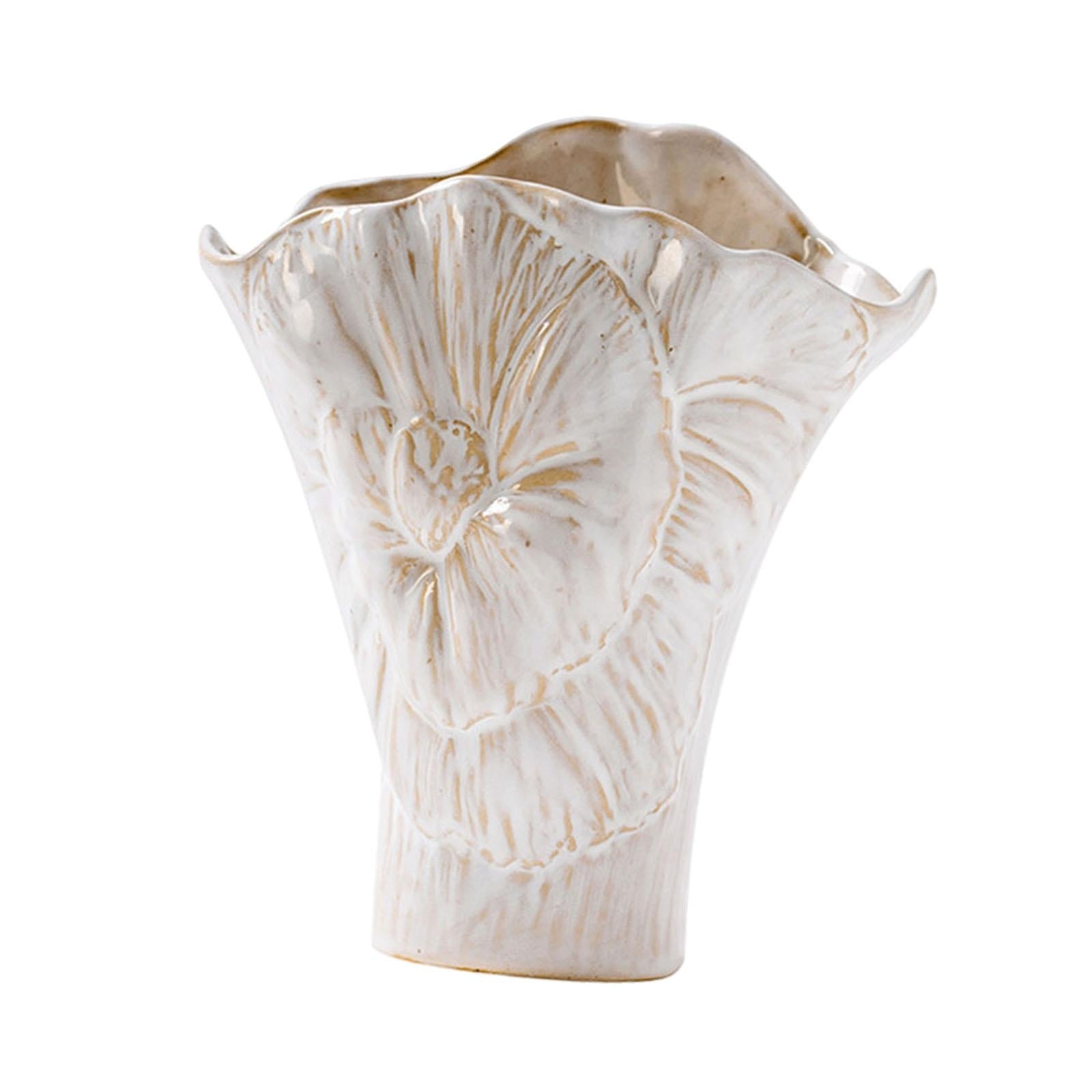 Ceramic Flower Vase Versatile Unique Stylish for Bedroom Office Coffee Table