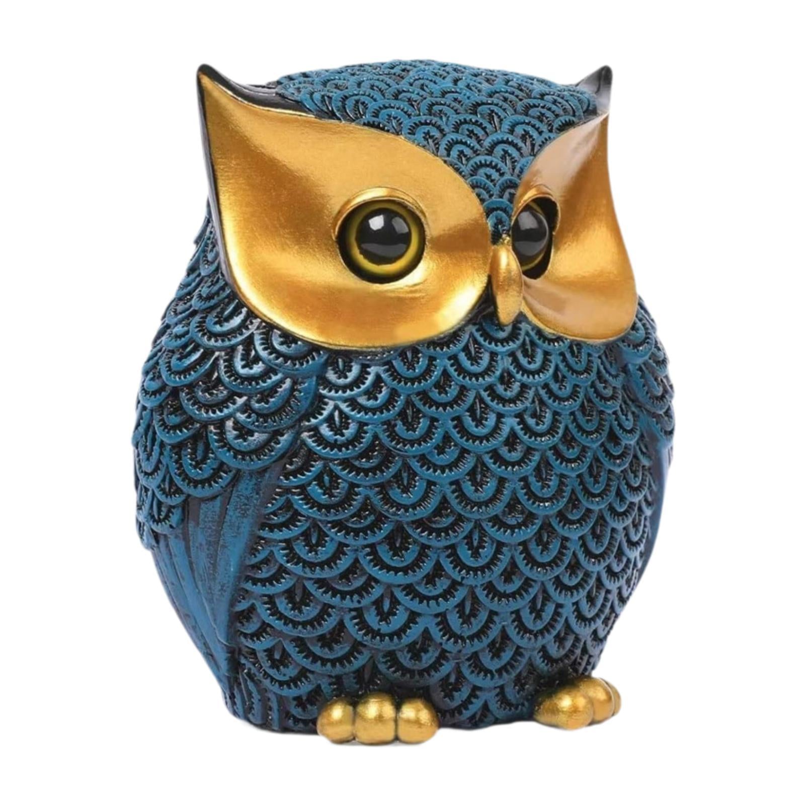 Owl Statue Versatile Animal Sculpture for Bedroom Living Room Bookshelf