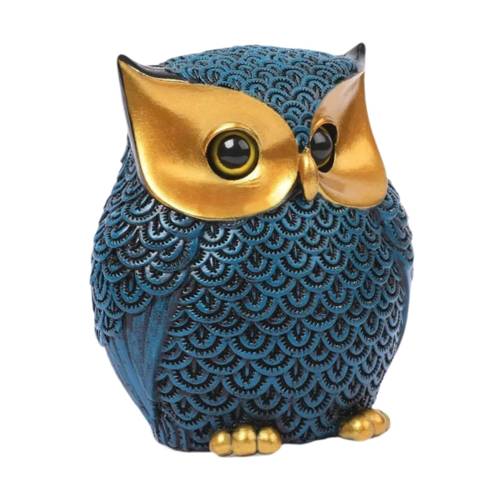 Owl Statue Versatile Animal Sculpture for Bedroom Living Room Bookshelf