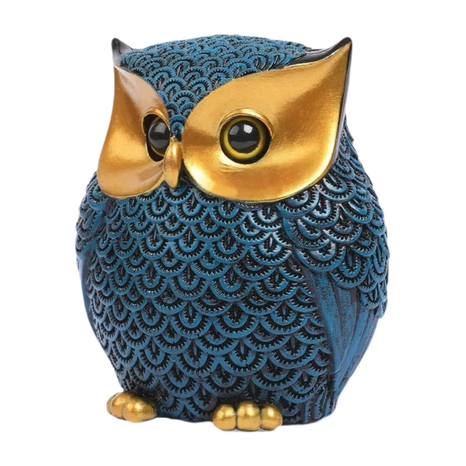 Owl Statue Versatile Animal Sculpture for Bedroom Living Room Bookshelf