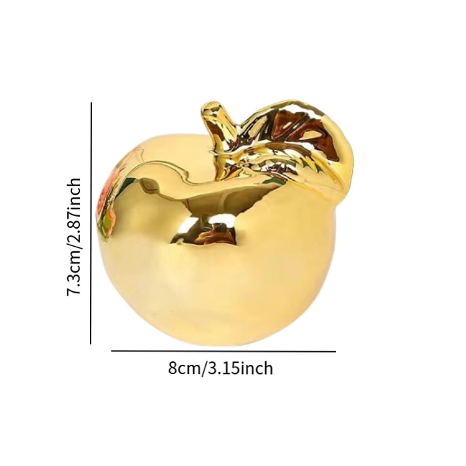 Fruit Sculpture Delicate Collection Ornament for Restaurants Offices Porches S Golden