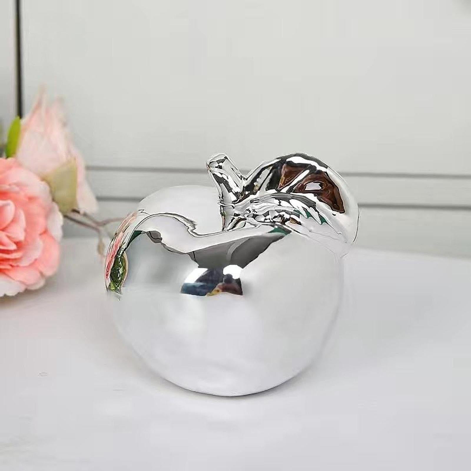 Fruit Sculpture Delicate Collection Ornament for Restaurants Offices Porches S Silver