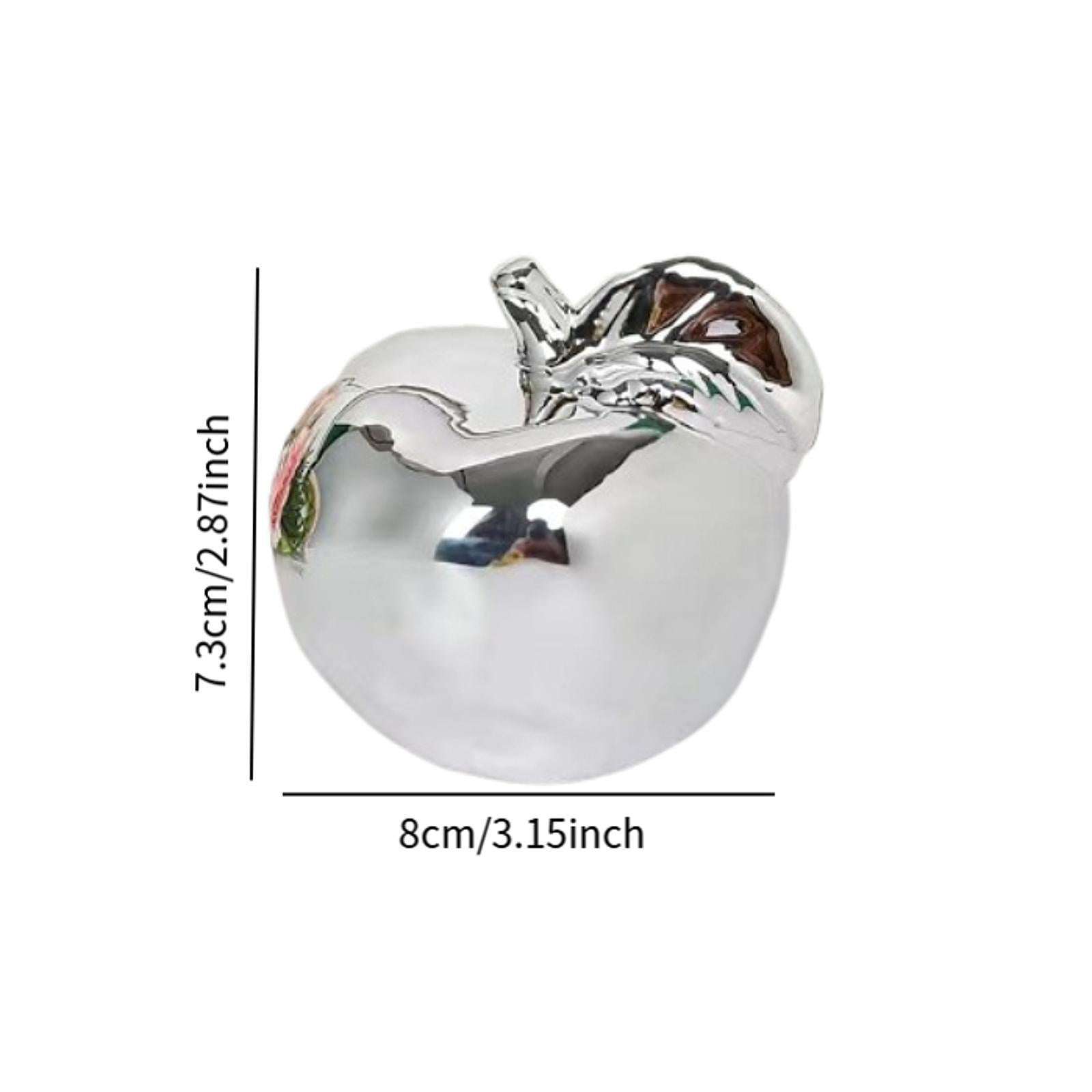 Fruit Sculpture Delicate Collection Ornament for Restaurants Offices Porches S Silver