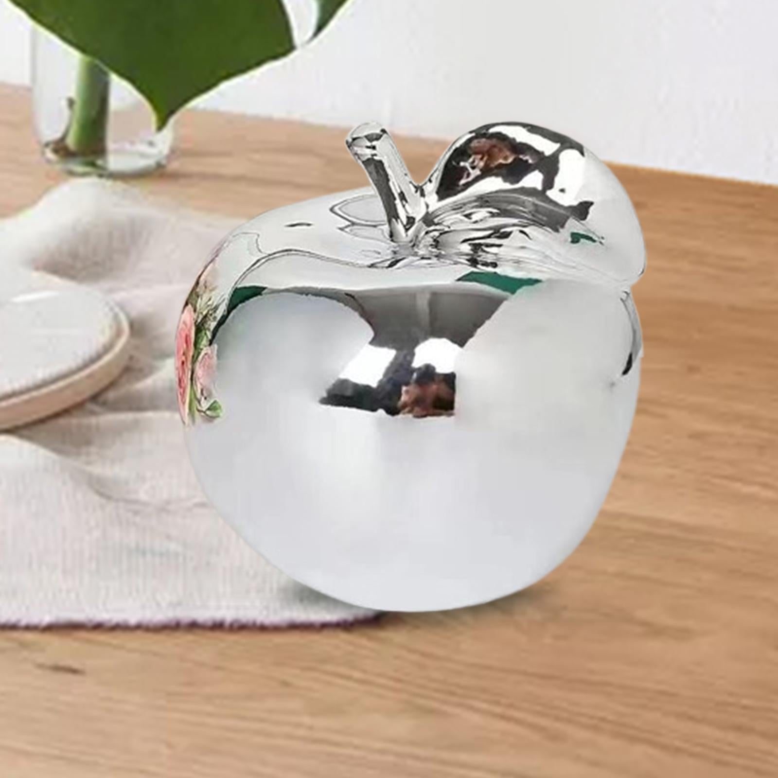 Fruit Sculpture Delicate Collection Ornament for Restaurants Offices Porches M Silver
