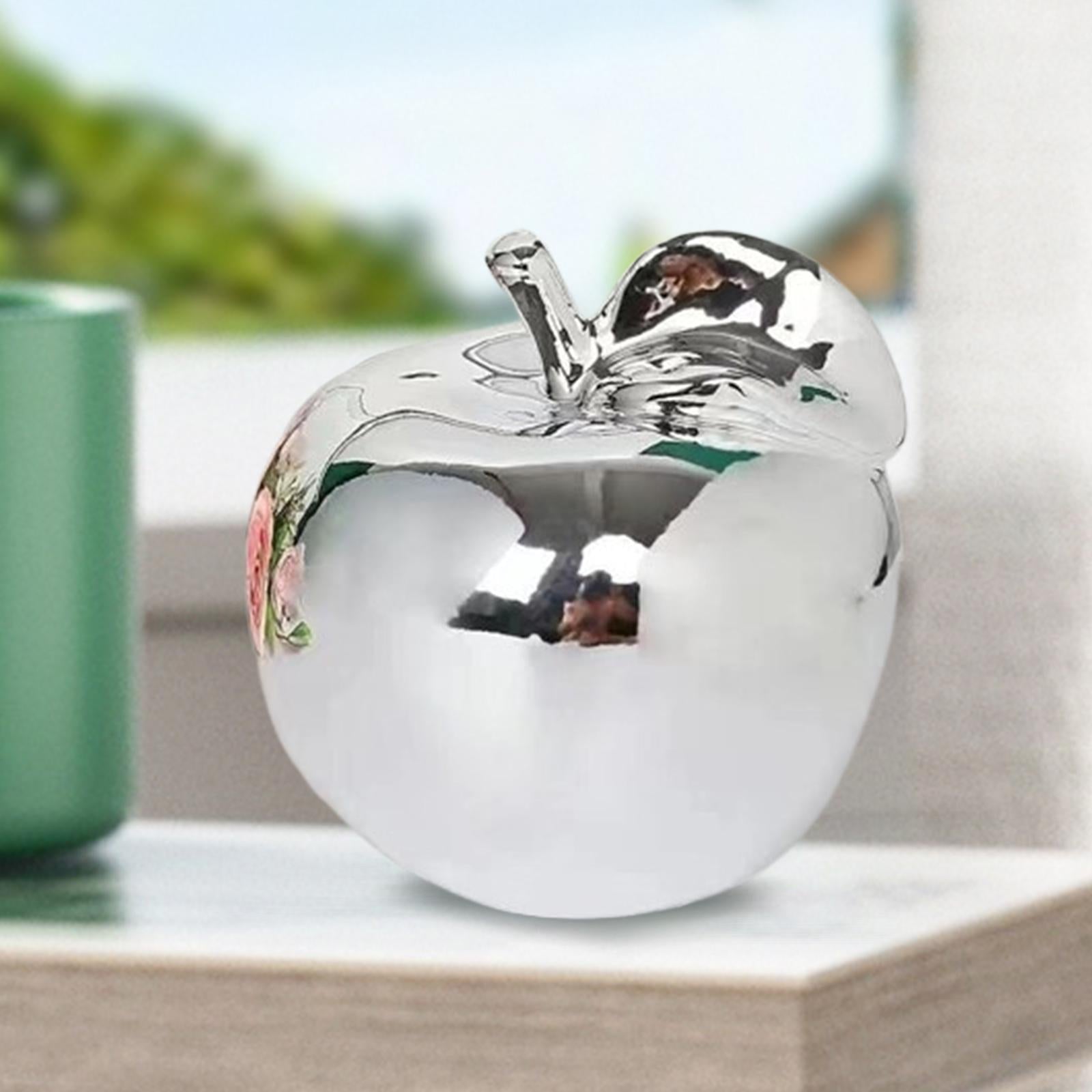Fruit Sculpture Delicate Collection Ornament for Restaurants Offices Porches M Silver