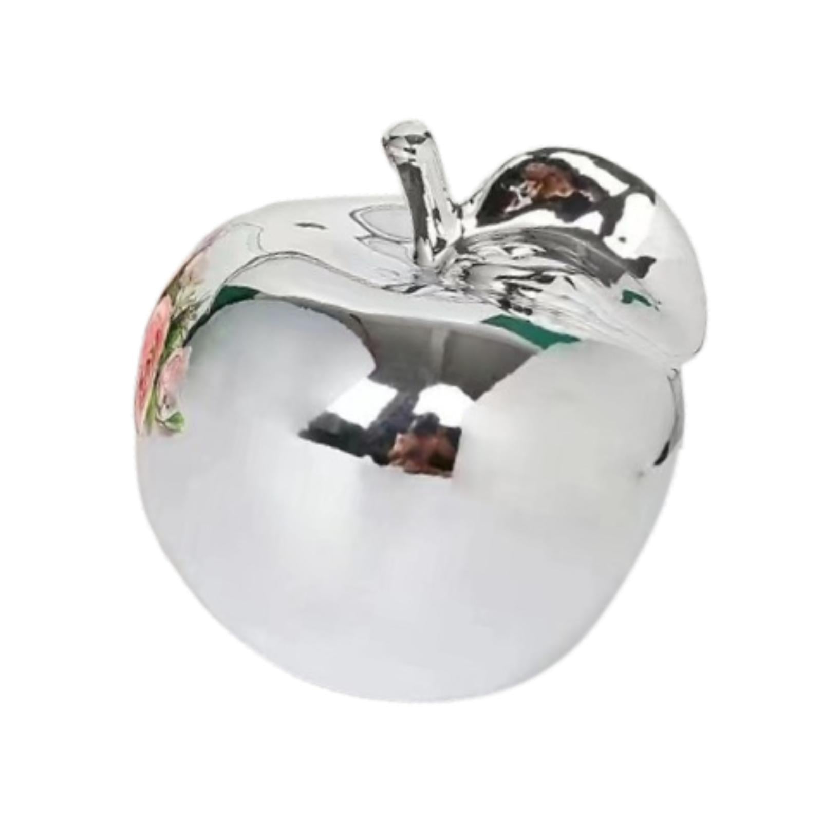 Fruit Sculpture Delicate Collection Ornament for Restaurants Offices Porches M Silver