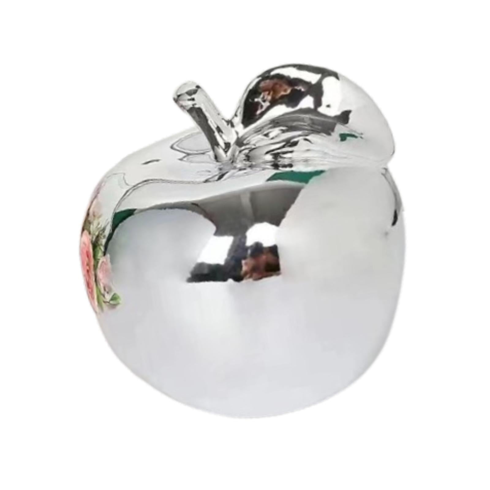 Fruit Sculpture Delicate Collection Ornament for Restaurants Offices Porches M Silver