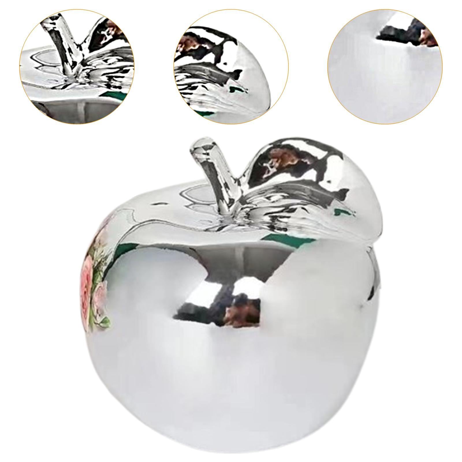 Fruit Sculpture Delicate Collection Ornament for Restaurants Offices Porches M Silver