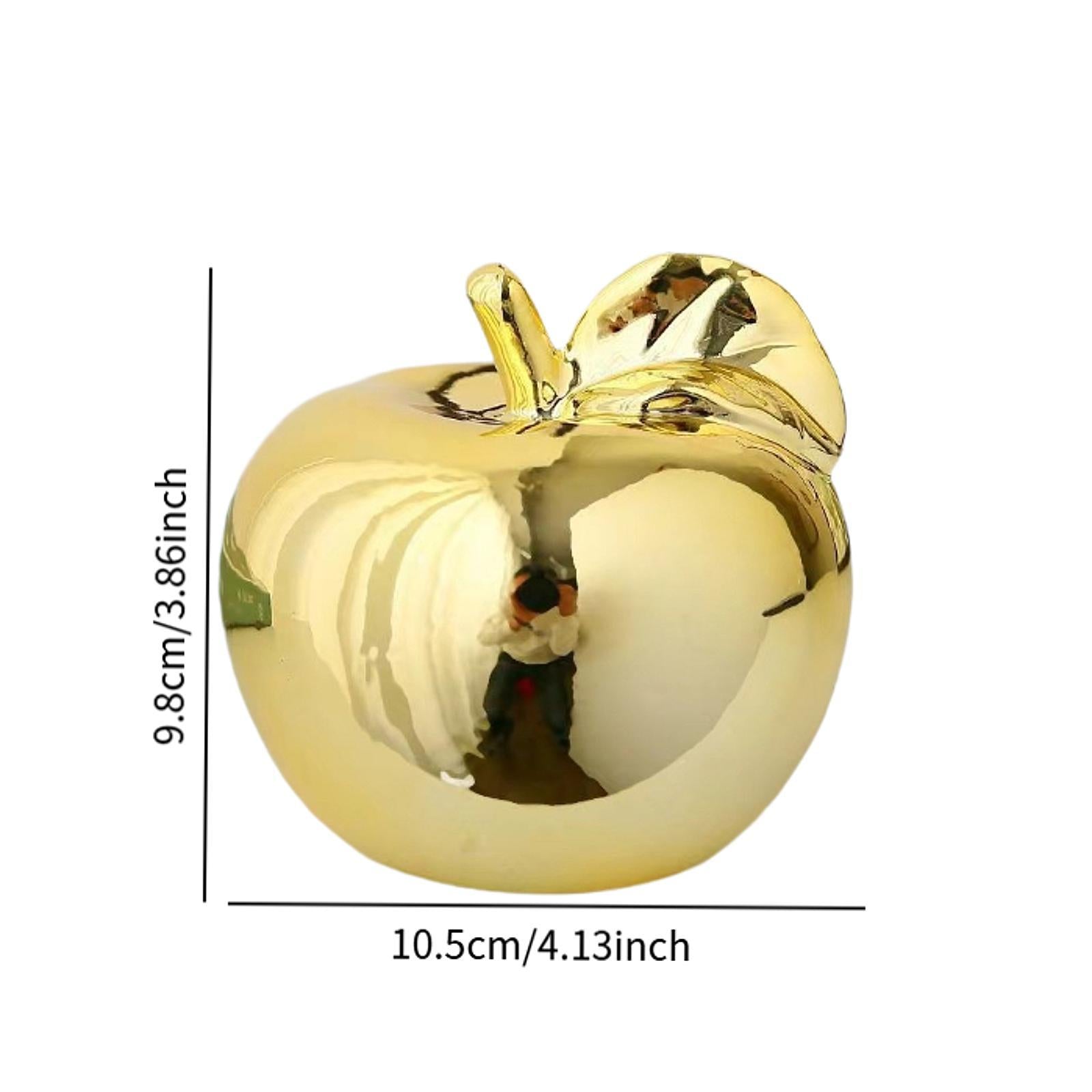 Fruit Sculpture Delicate Collection Ornament for Restaurants Offices Porches L Golden