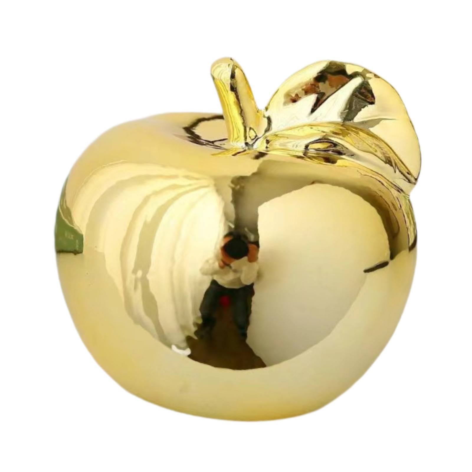 Fruit Sculpture Delicate Collection Ornament for Restaurants Offices Porches L Golden