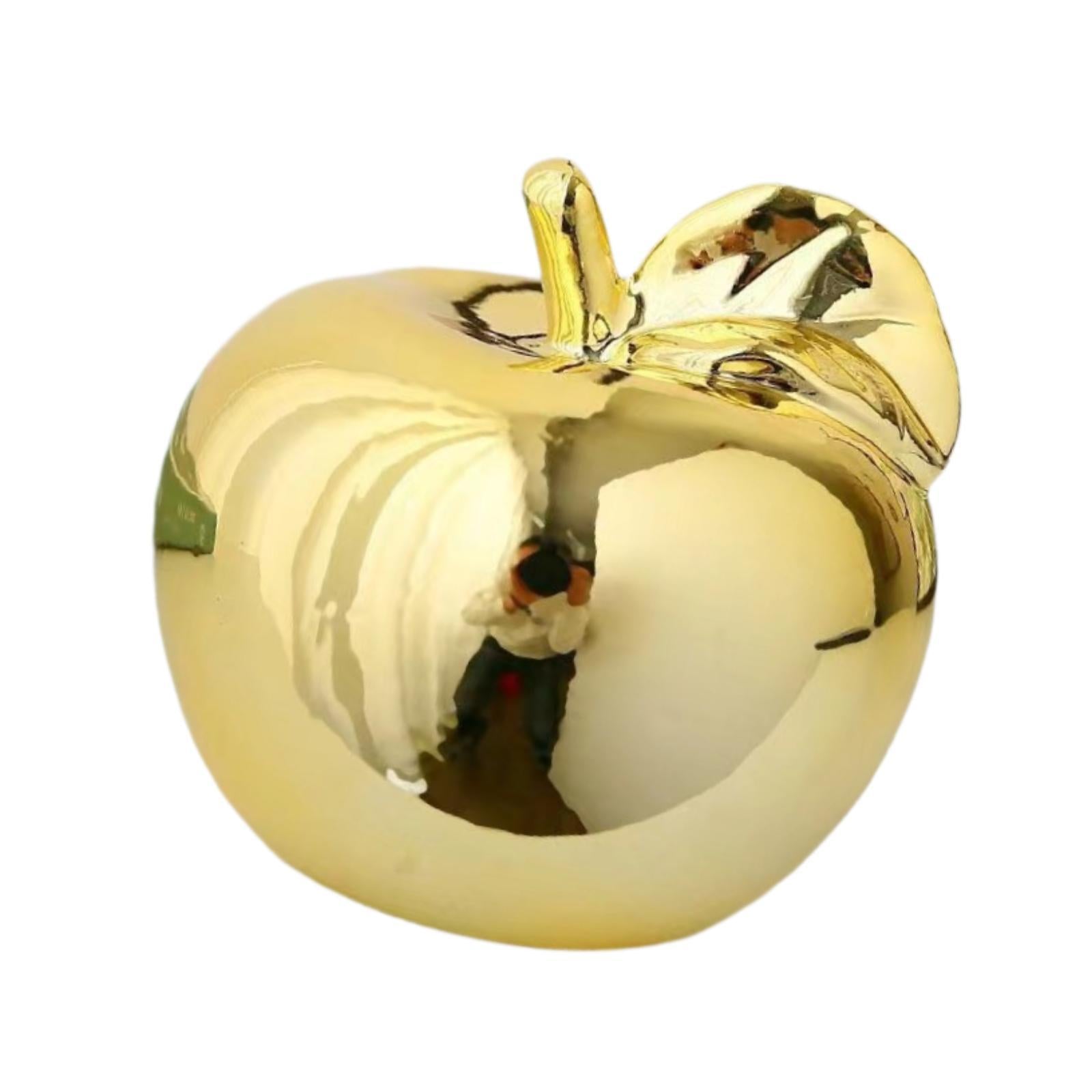 Fruit Sculpture Delicate Collection Ornament for Restaurants Offices Porches L Golden