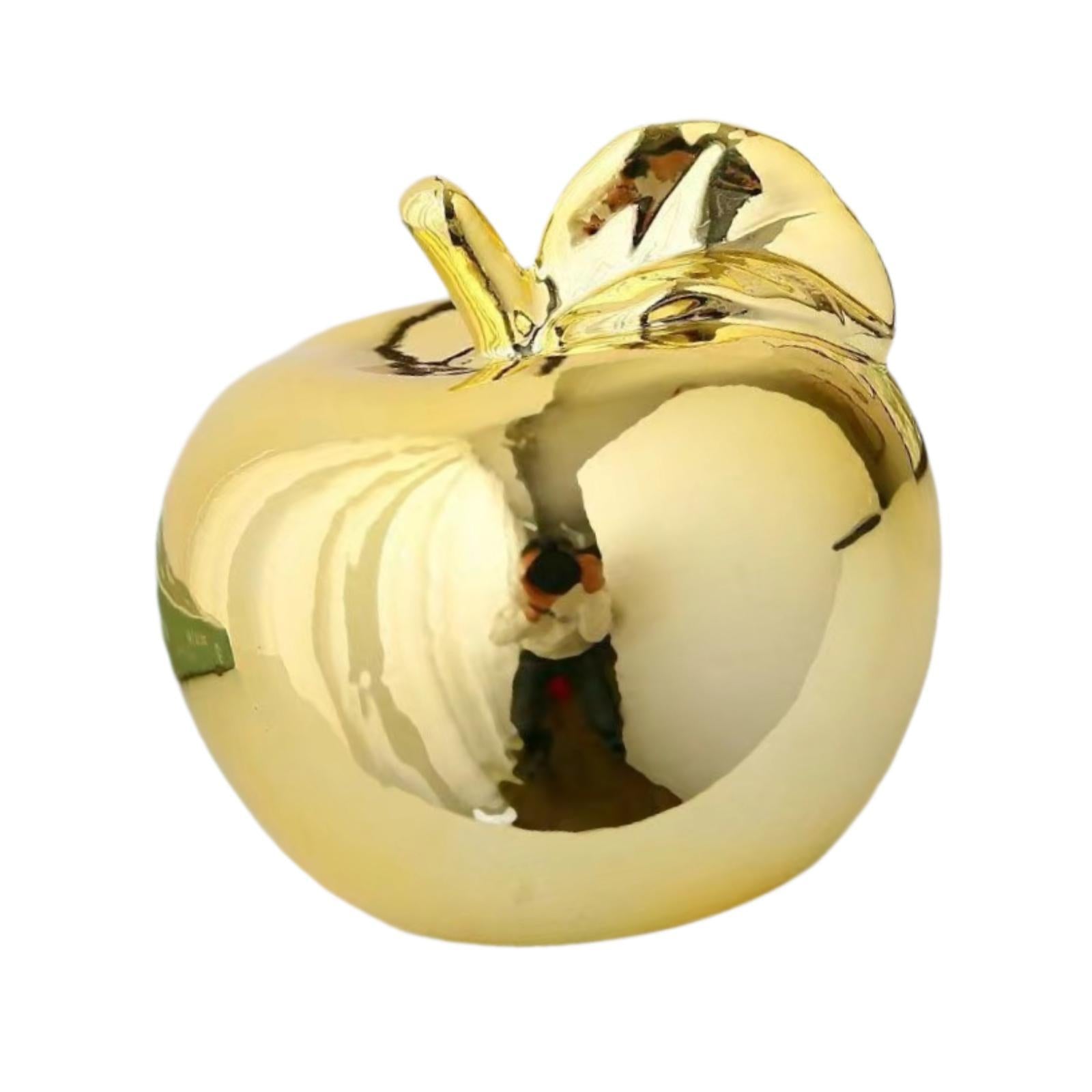 Fruit Sculpture Delicate Collection Ornament for Restaurants Offices Porches L Golden