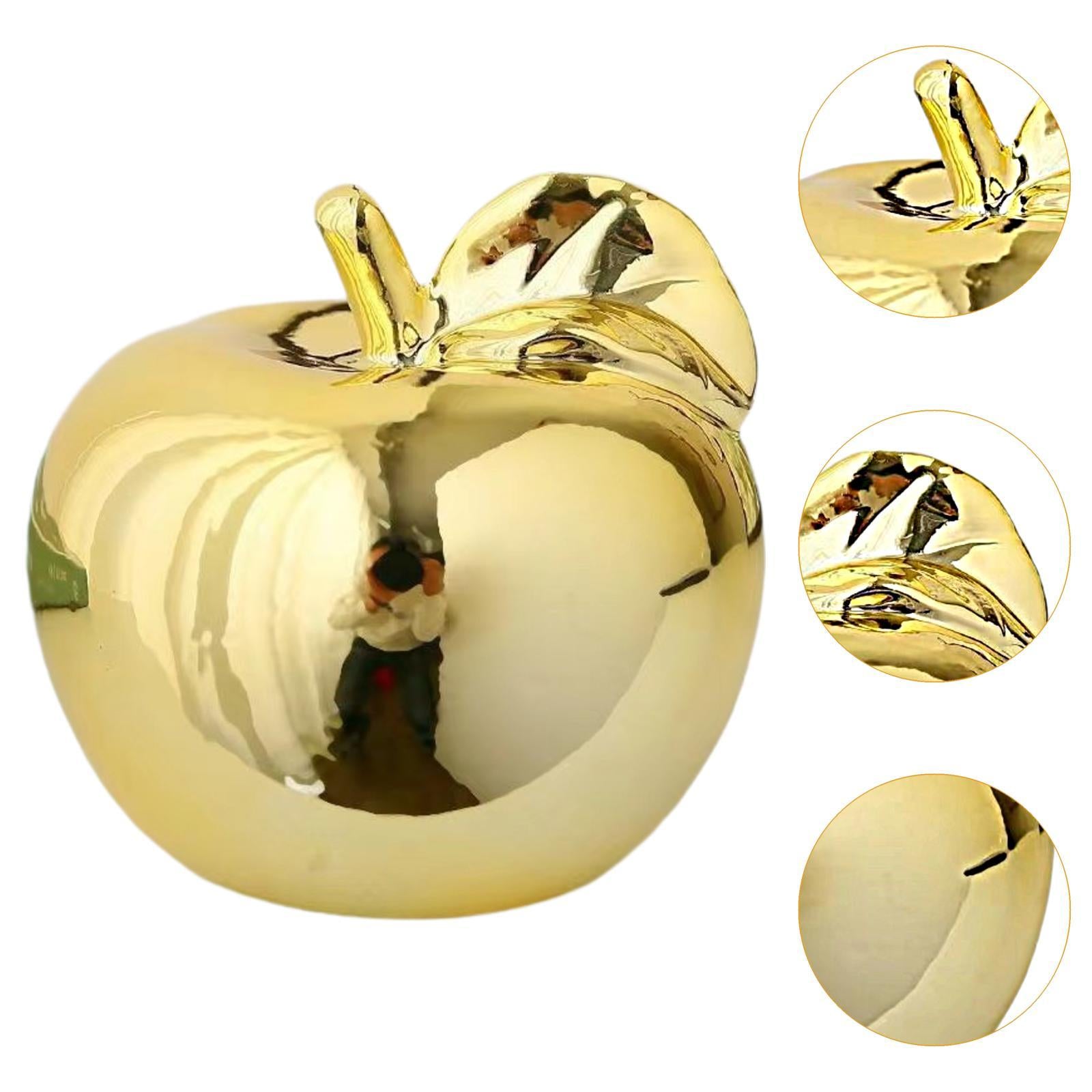 Fruit Sculpture Delicate Collection Ornament for Restaurants Offices Porches L Golden
