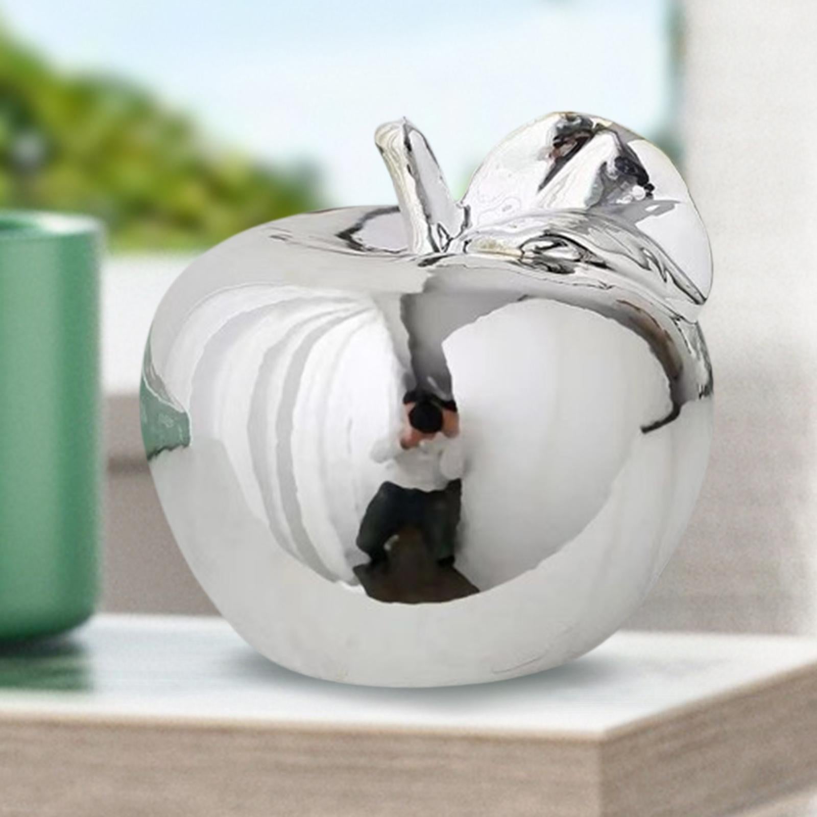 Fruit Sculpture Delicate Collection Ornament for Restaurants Offices Porches L Silver