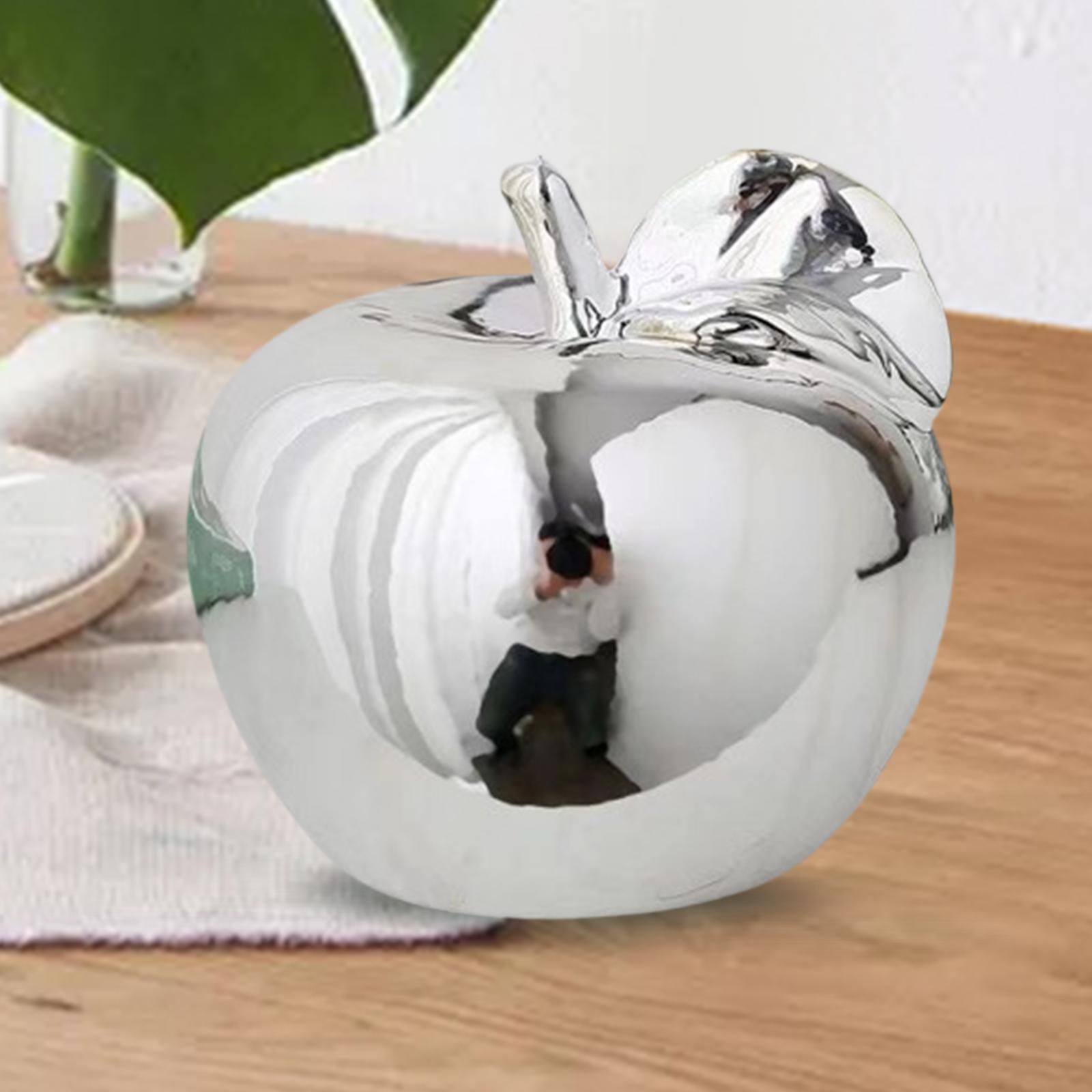 Fruit Sculpture Delicate Collection Ornament for Restaurants Offices Porches L Silver