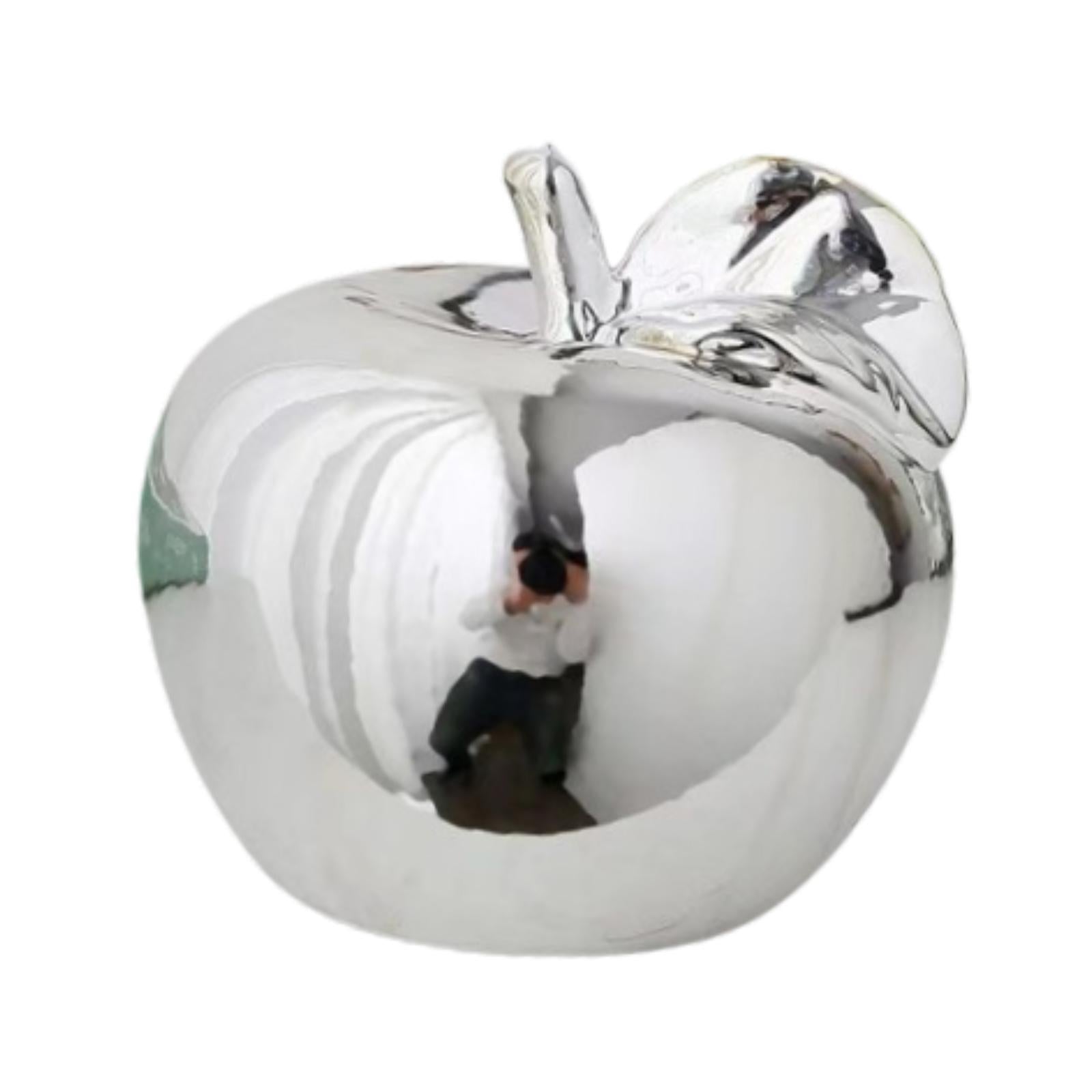 Fruit Sculpture Delicate Collection Ornament for Restaurants Offices Porches L Silver