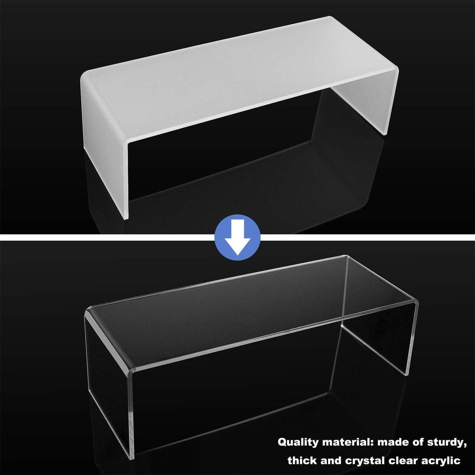 6Pcs Acrylic Display Riser Dessert Table Display Set for Collectibles Party