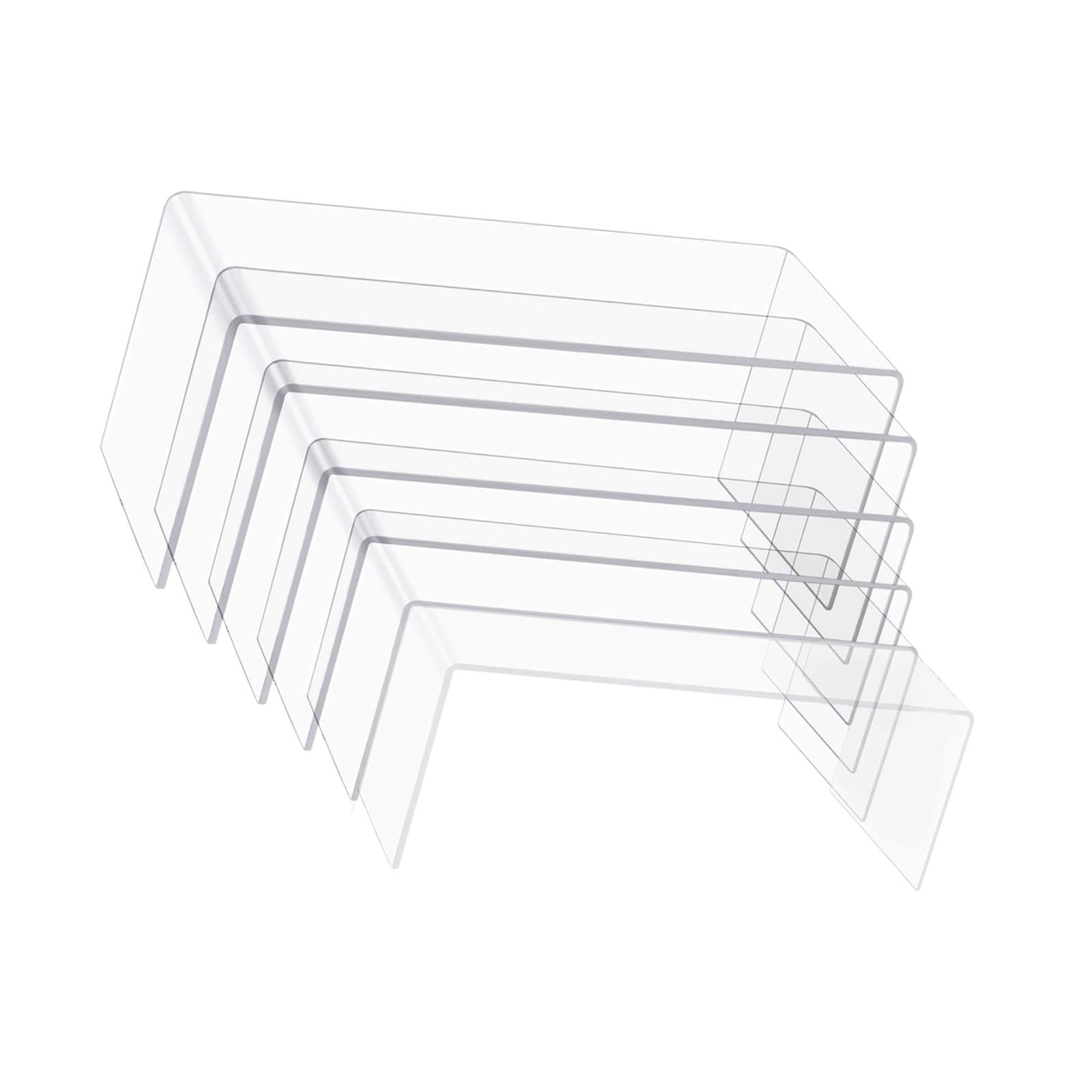 6Pcs Acrylic Display Riser Dessert Table Display Set for Collectibles Party