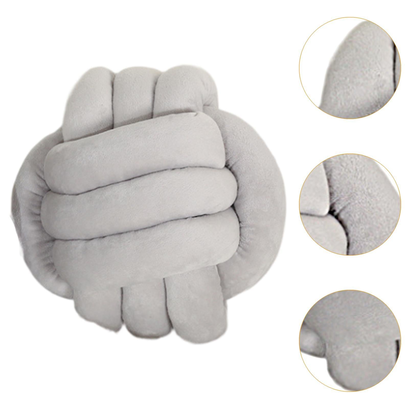 Knot Pillow Ball Aesthetic Handmade Decorative for Chair Living Room Bedroom