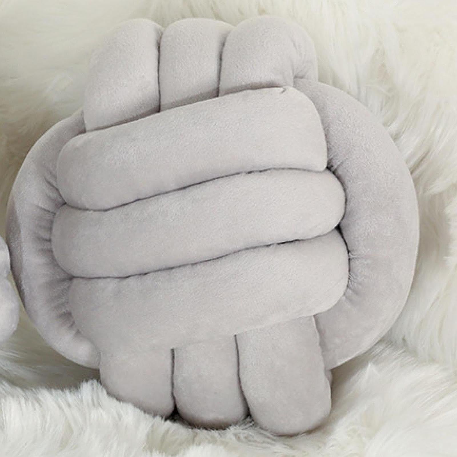 Knot Pillow Ball Aesthetic Handmade Decorative for Chair Living Room Bedroom
