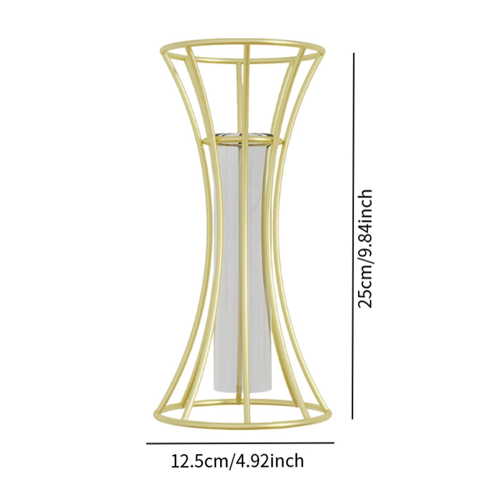 Glass Flower Vase Aesthetic Tabletop Ornament for Bedroom Dining Table Party Funnel Shaped
