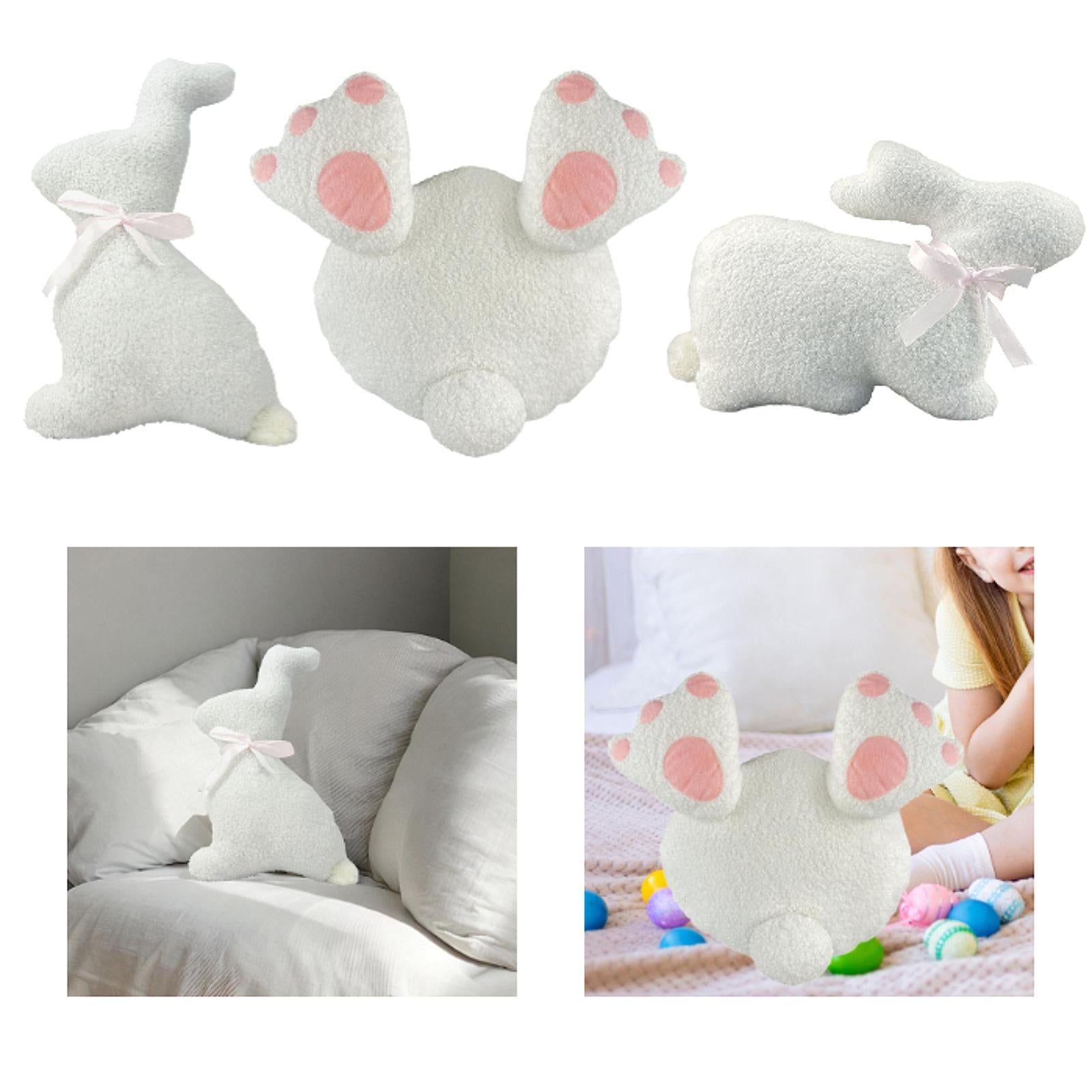 Easter Bunny Stuffed Toy Plush Cute Pillow for Decoration Party Living Room Standing rabbit
