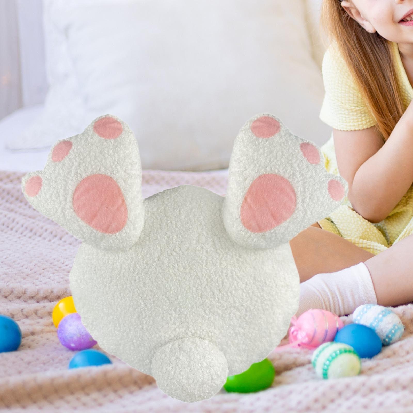 Easter Bunny Stuffed Toy Plush Cute Pillow for Decoration Party Living Room Rabbit butt