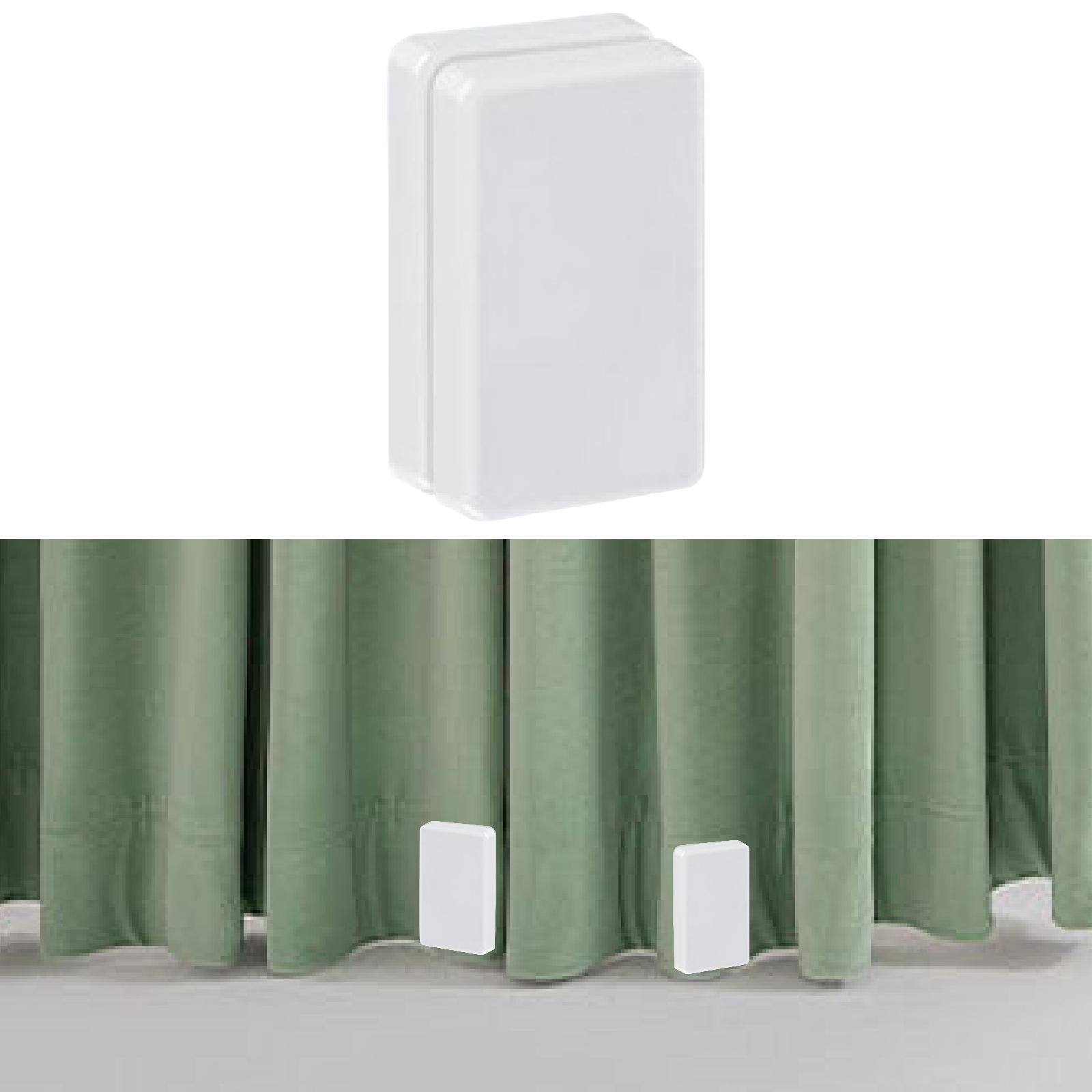 Outdoor Curtain Weights Fastener for Shower Curtain Outside Curtain Bathroom White