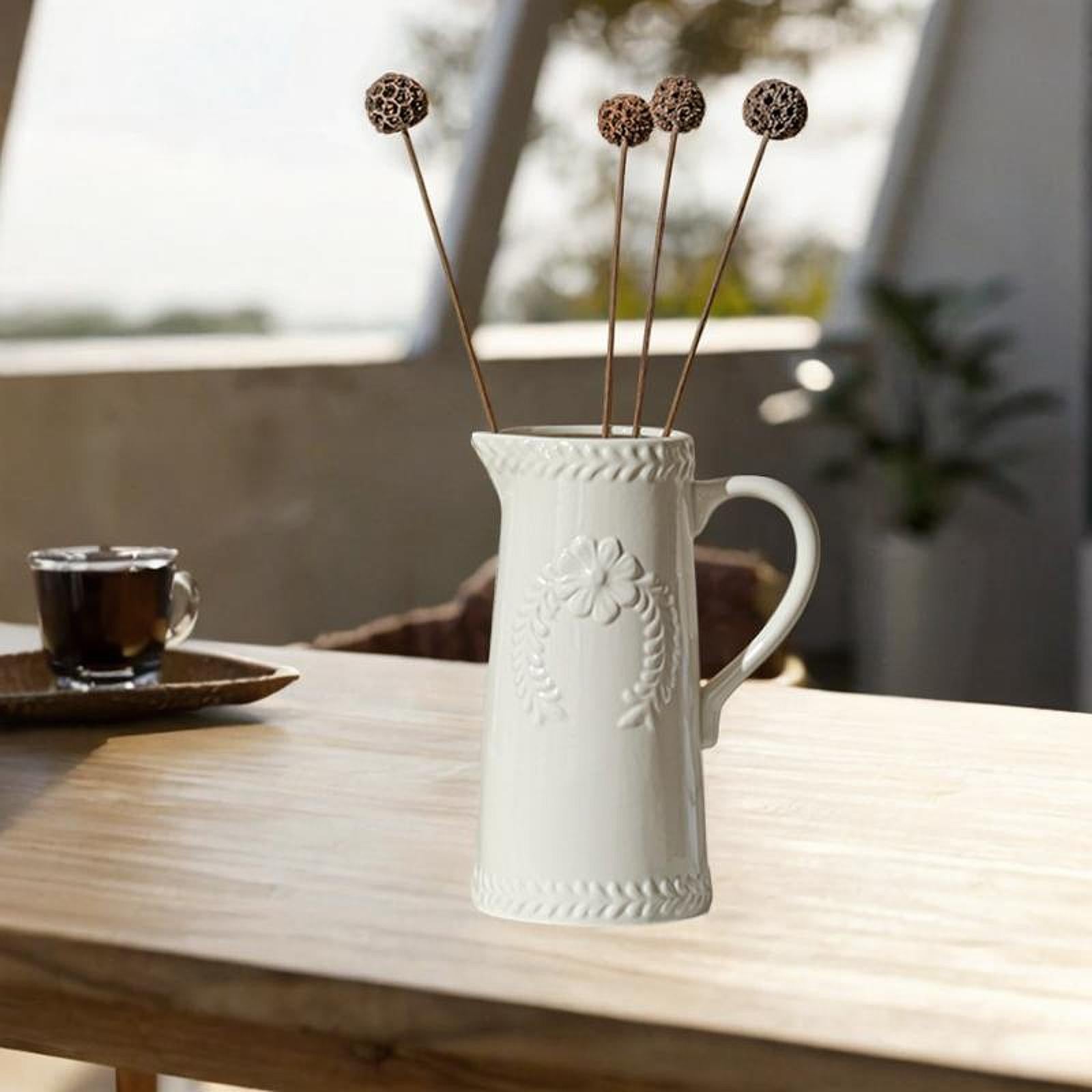 Flower Vase Gift Decoration Floral Arrangement for Mantel Housewarming Shelf Mouth 9.4 cm