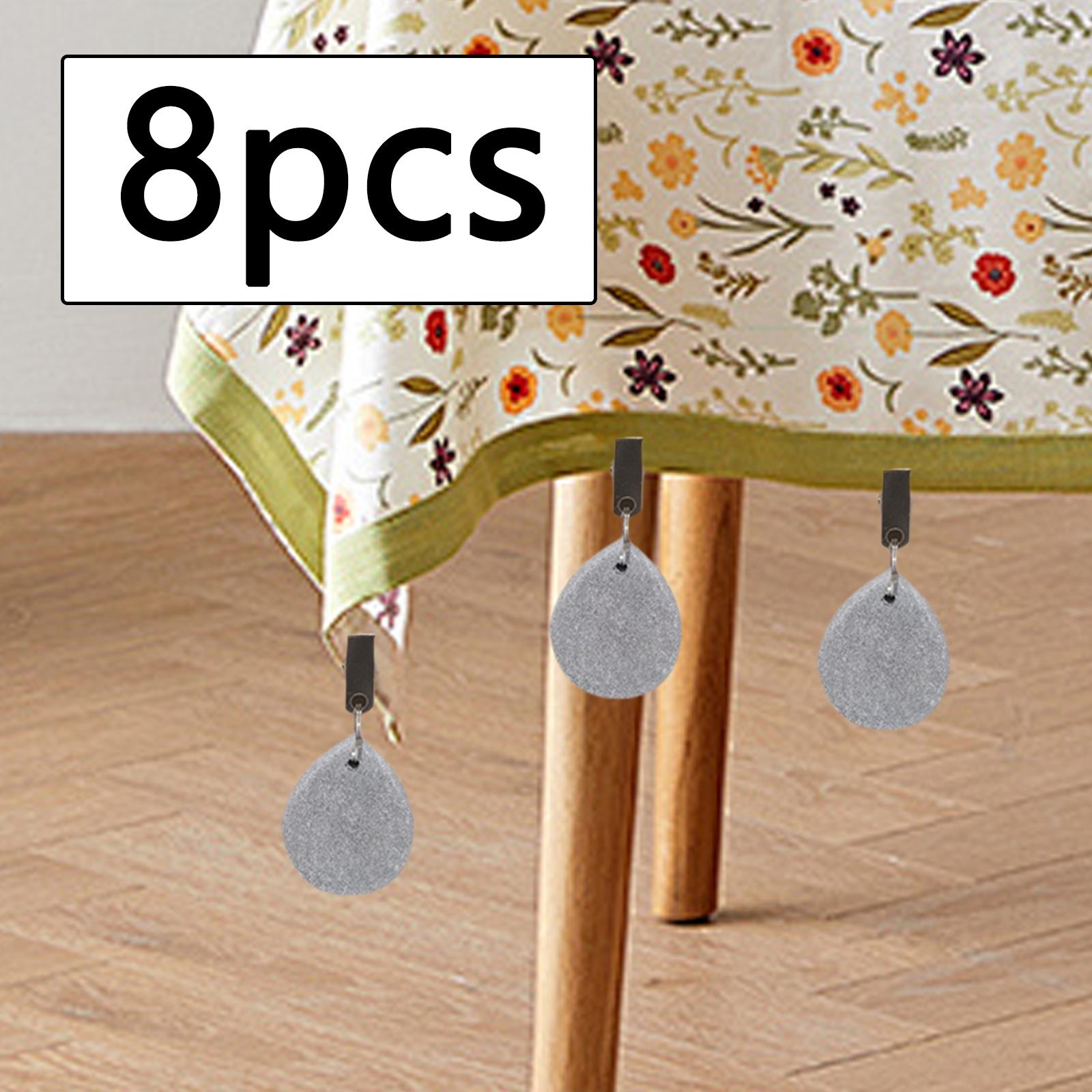8x Tablecloth Weights Dinner Table Cover Decoration for Garden Indoor Picnic Gray 6 cm
