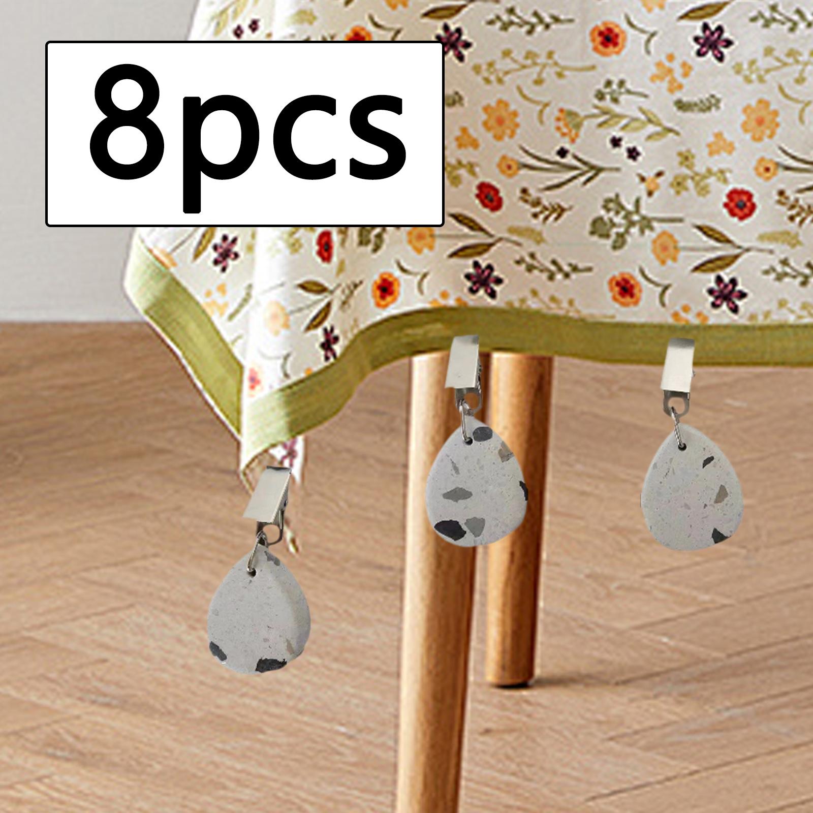 8x Tablecloth Weights Dinner Table Cover Decoration for Garden Indoor Picnic Multi 6 cm